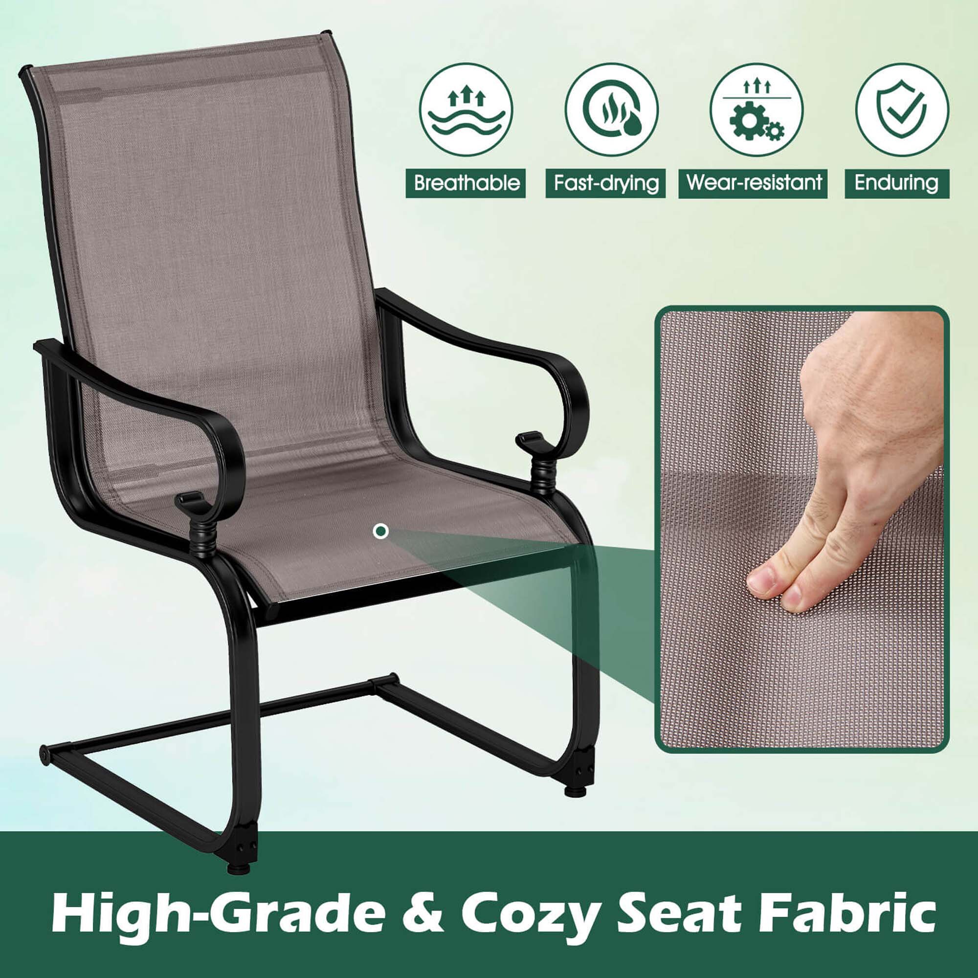 Costway HCST05699 Patio-Chairs - View #8