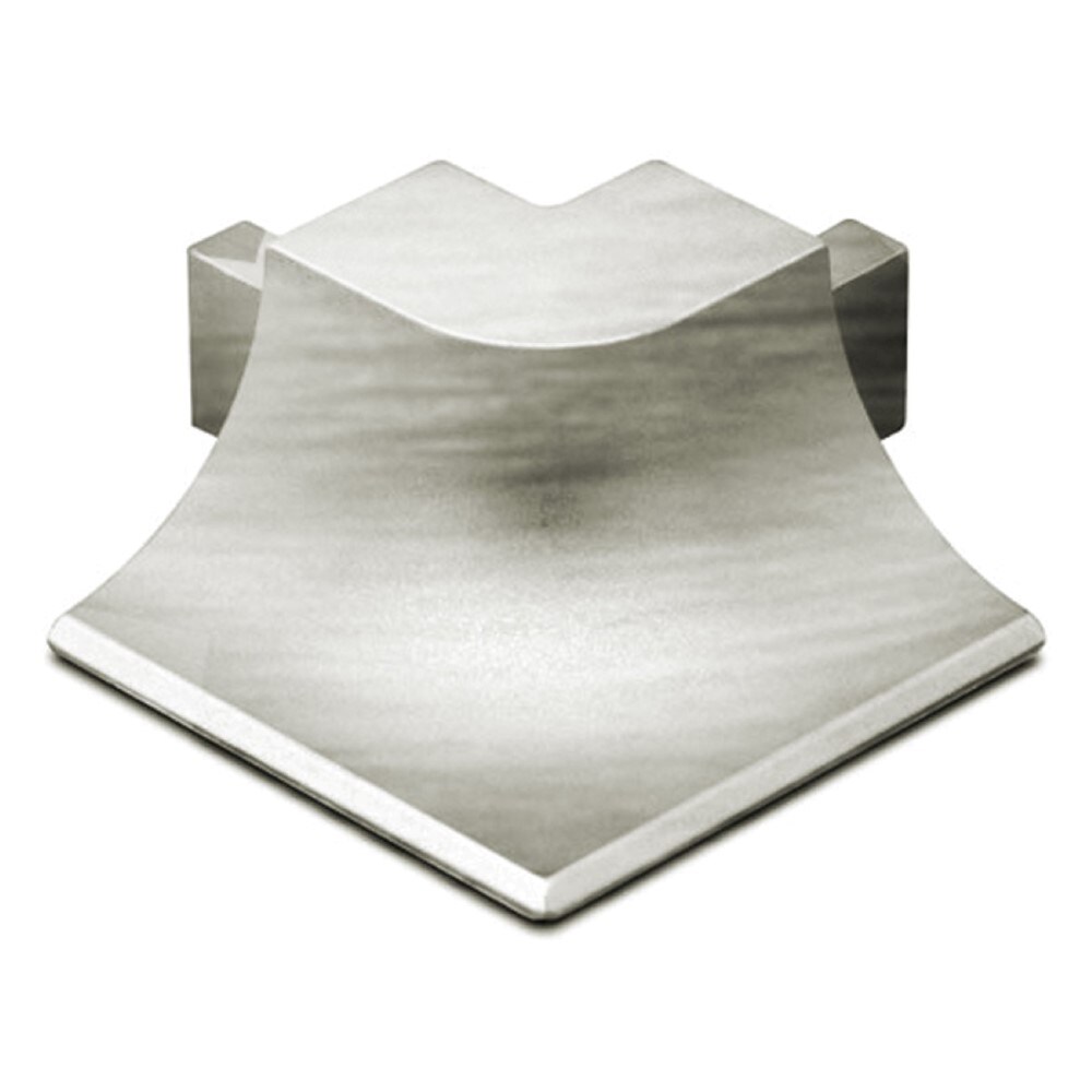 Schluter Systems E90/AHKA/ATGB Dilex-AHKA 0.563-in W x 1.0-in L Brushed nickel anodized aluminum Aluminum Outside corner Tile Edge Trim