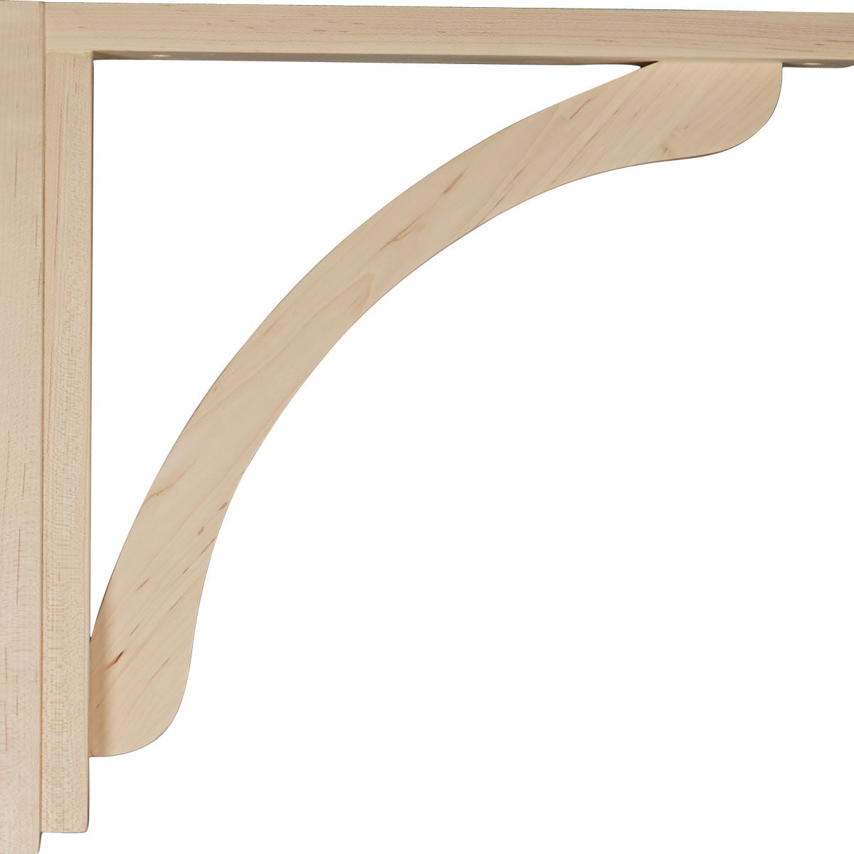 Red Oak 14.25" Hand-Carved Shelf Bracket
