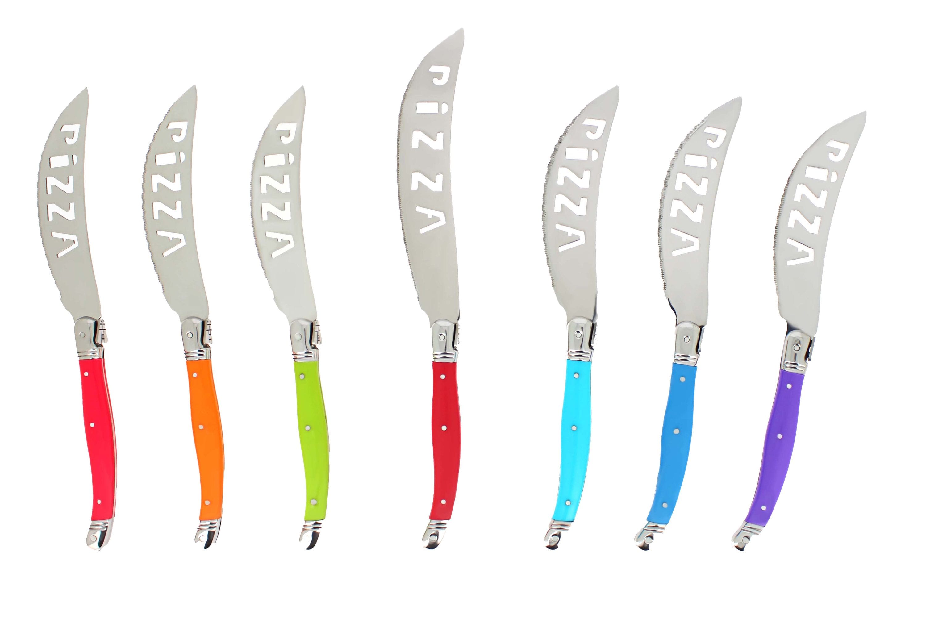 French Home Set of 4 Laguiole Faux Turquoise Steak Knives - Blue