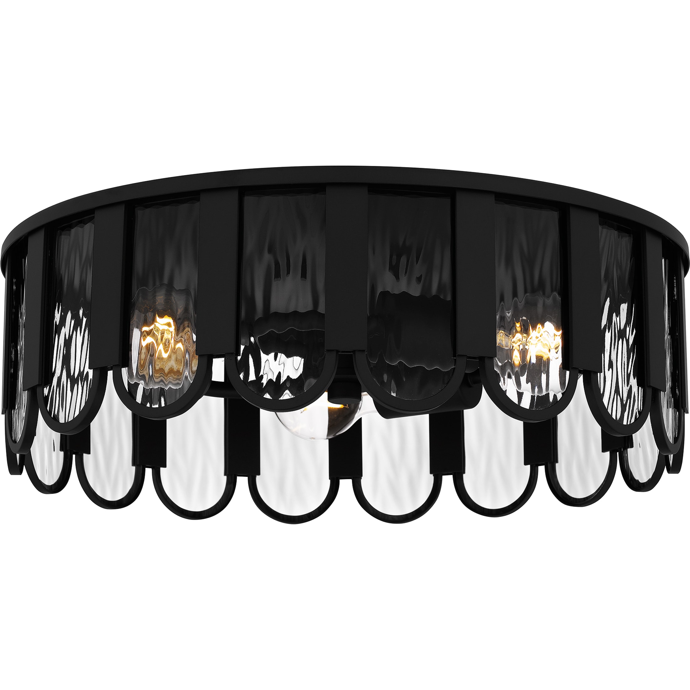 Quoizel VEA1616MBK Vera 3 -Light 16-in Matte Black Flush Mount Light
