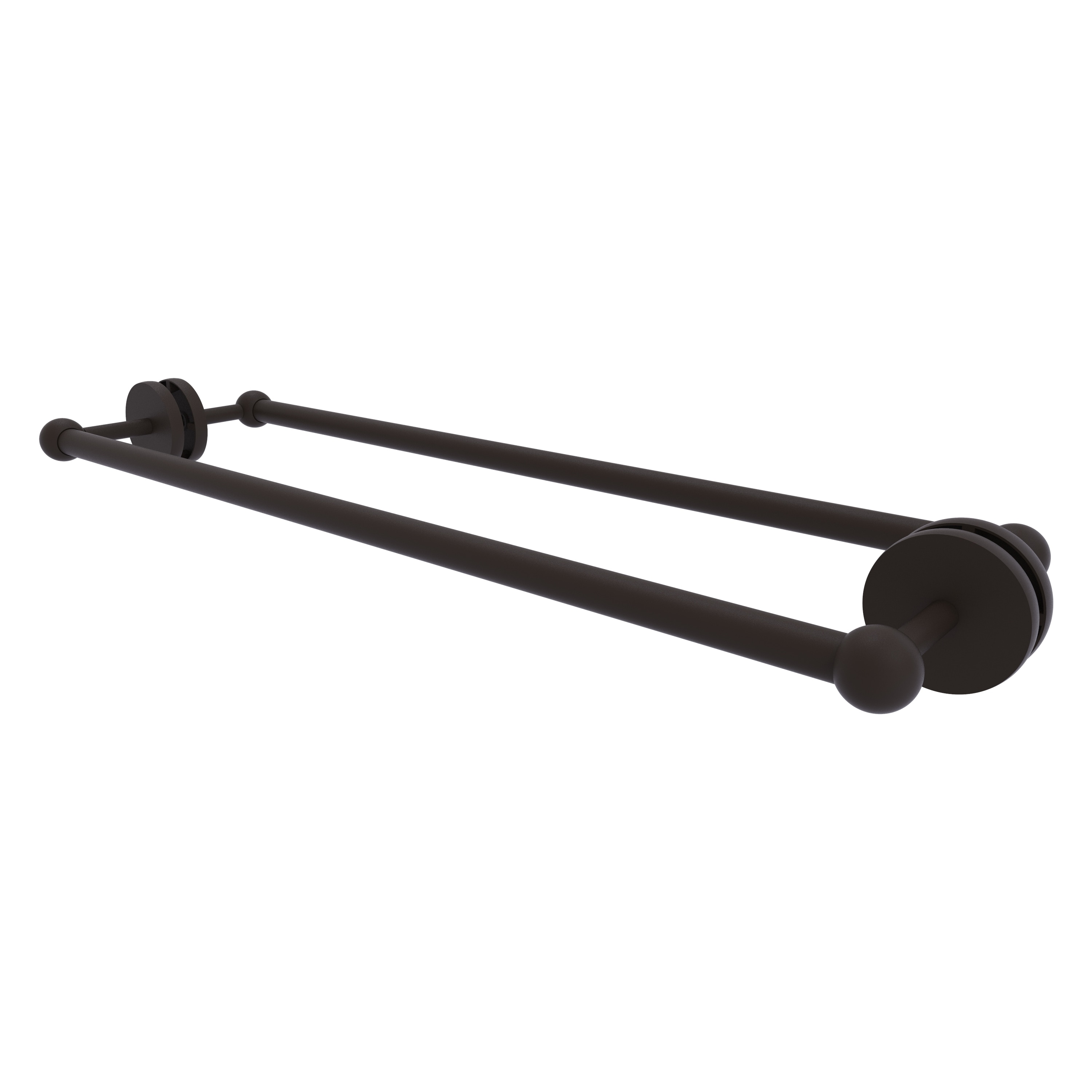 Allied Brass P1000-41-BB-24-ORB Prestige Skyline 24-in double Oil-rubbed bronze Wall mount Double Towel Bar