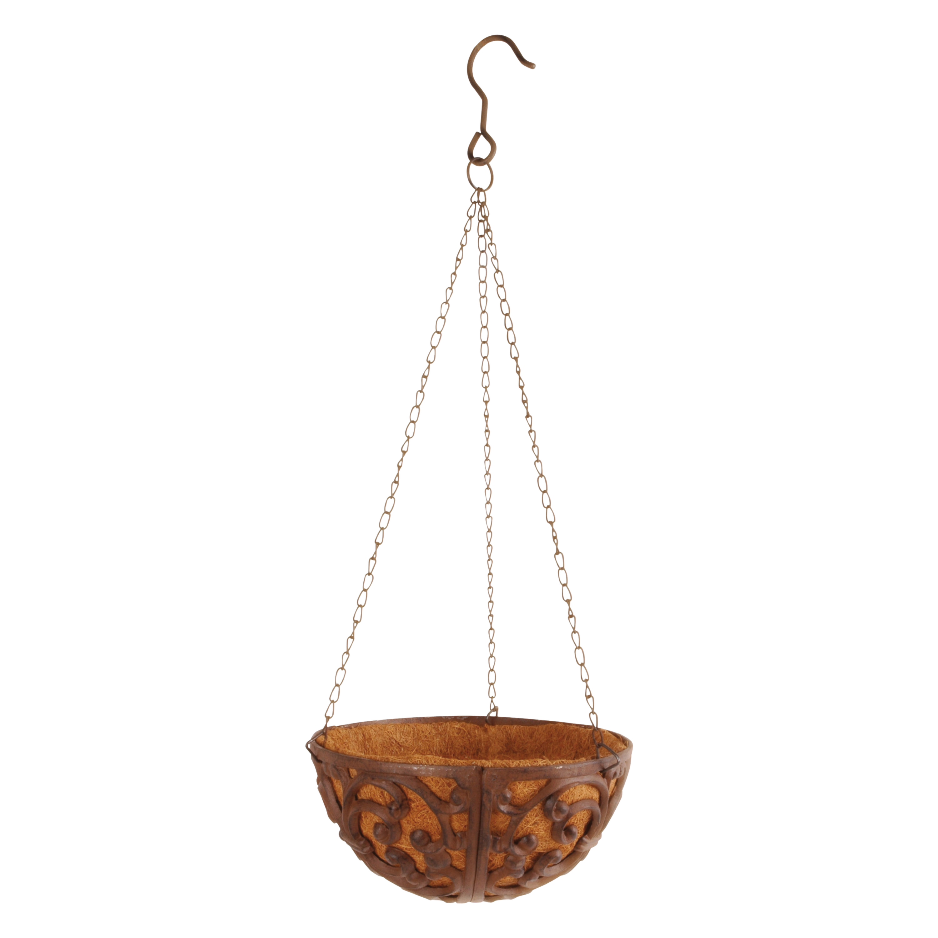 Esschert Design BPH25 5.4-in W Small Brown Metal Indoor/Outdoor Planter with Drainage Holes