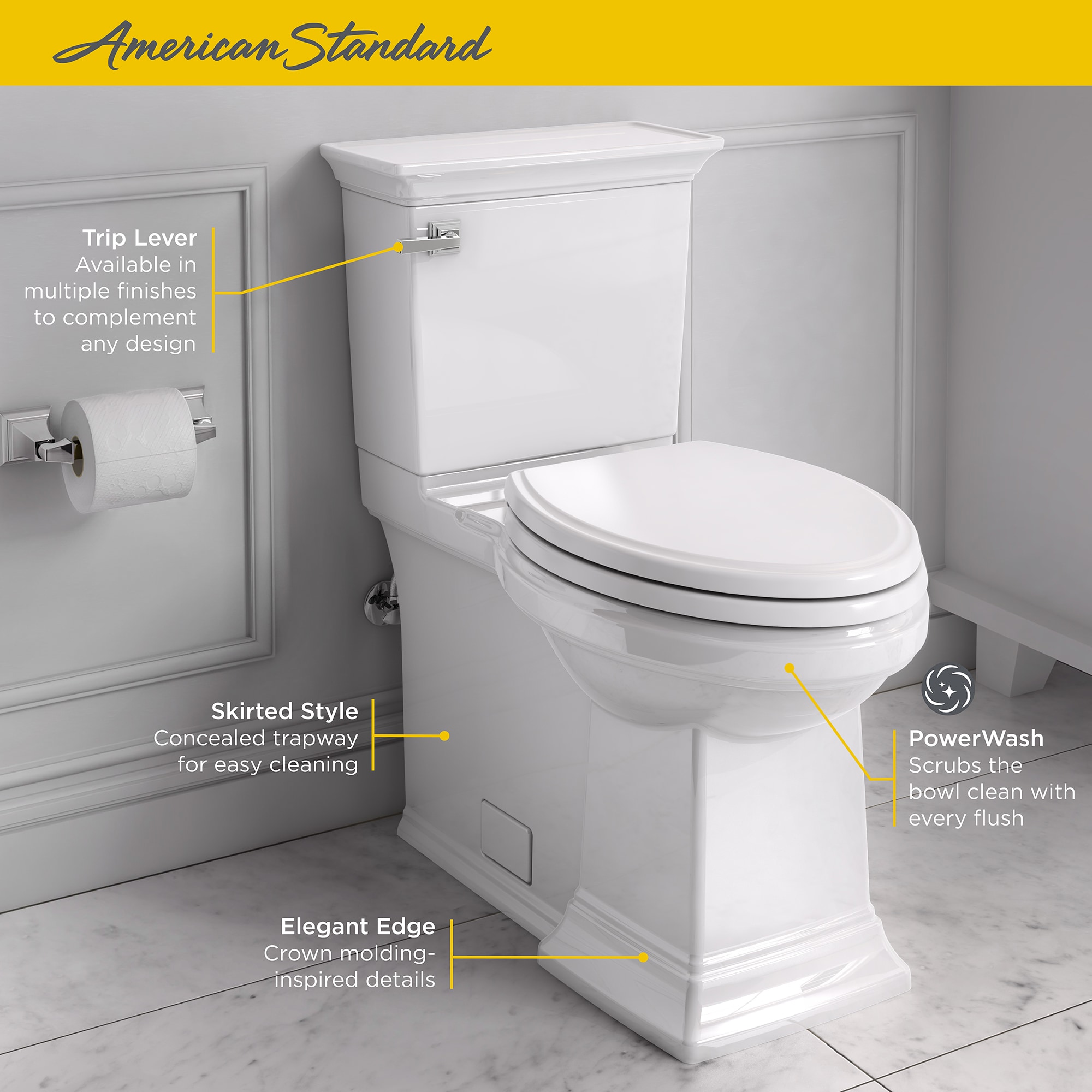 American Standard 281AA104.222 toilets - View #3