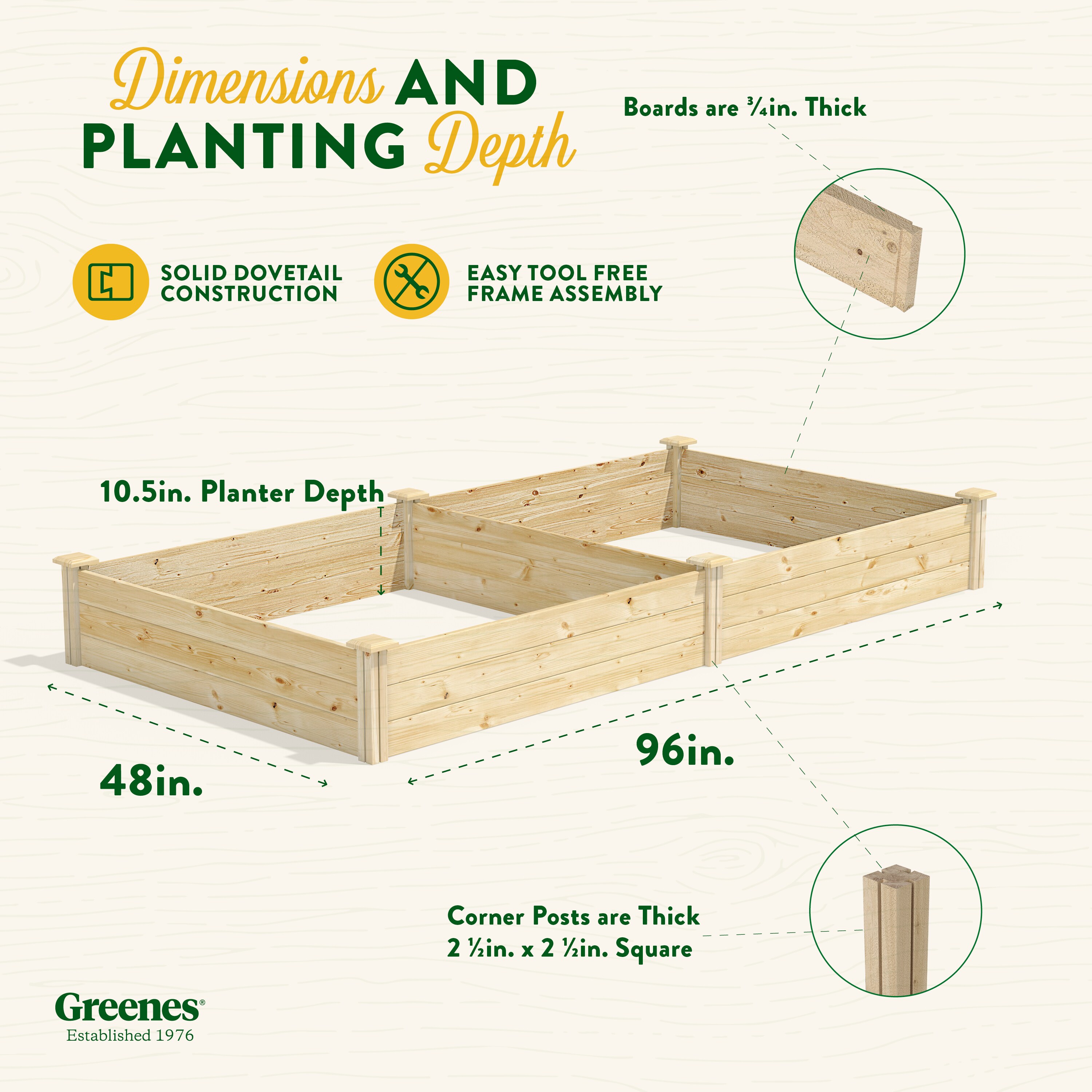 Greenes Fence RCP6T21B Raised-Garden-Beds - View #7