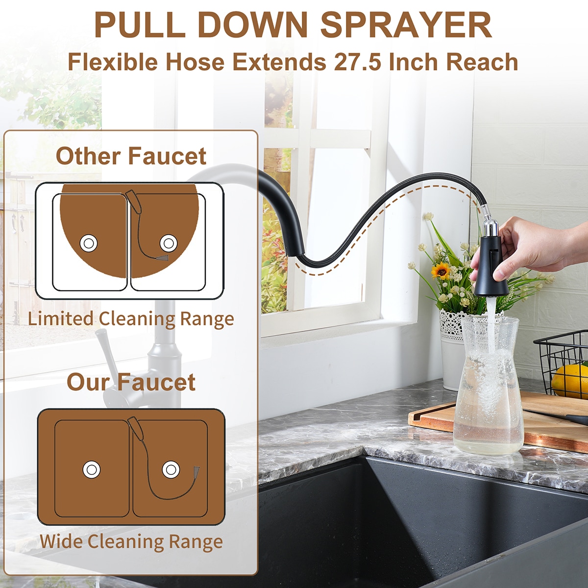 Mondawe OR-F6MB02-DG Kitchen-Faucets - View #11