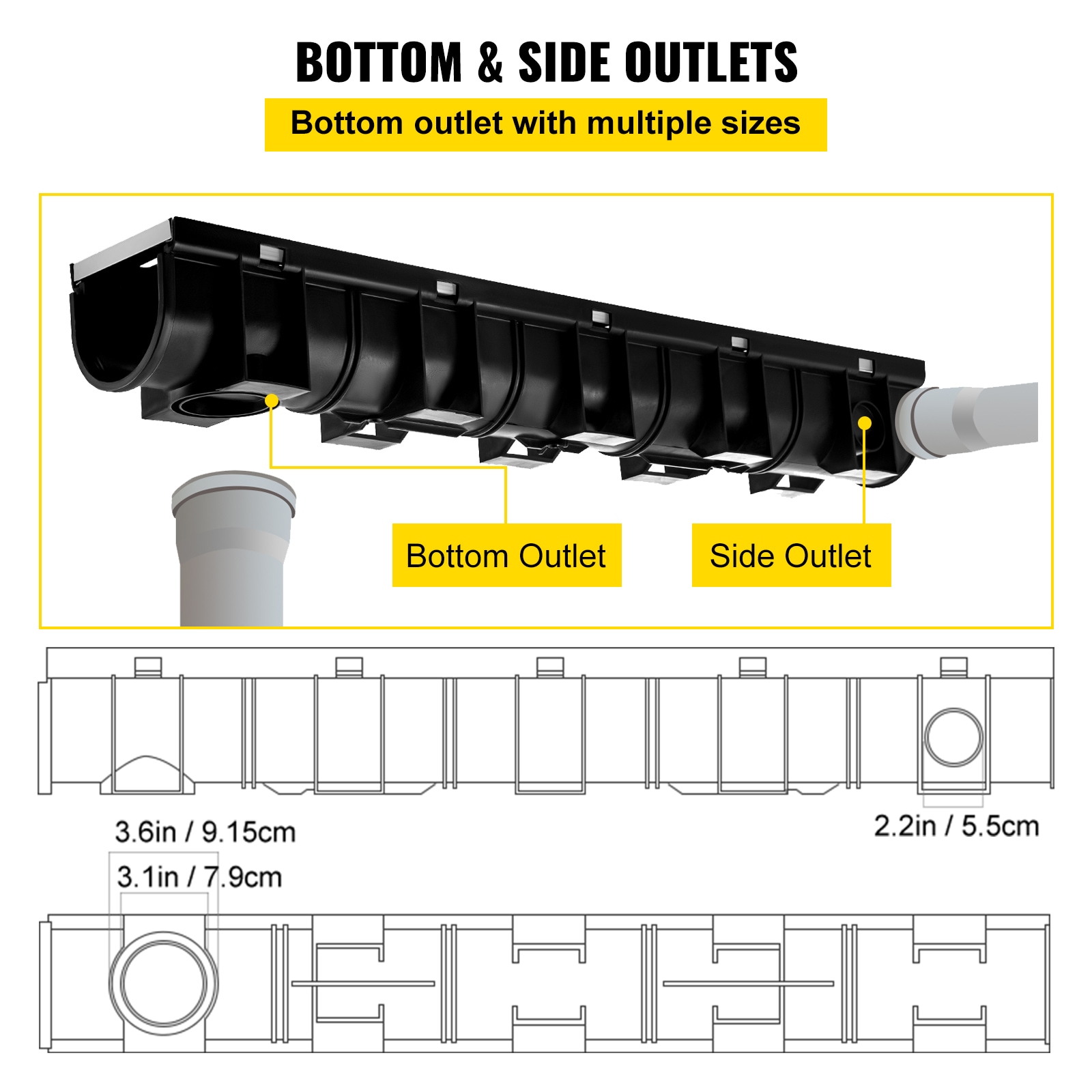VEVOR PSBXGM100100387N0V0 Outdoor-Drainage - View #6
