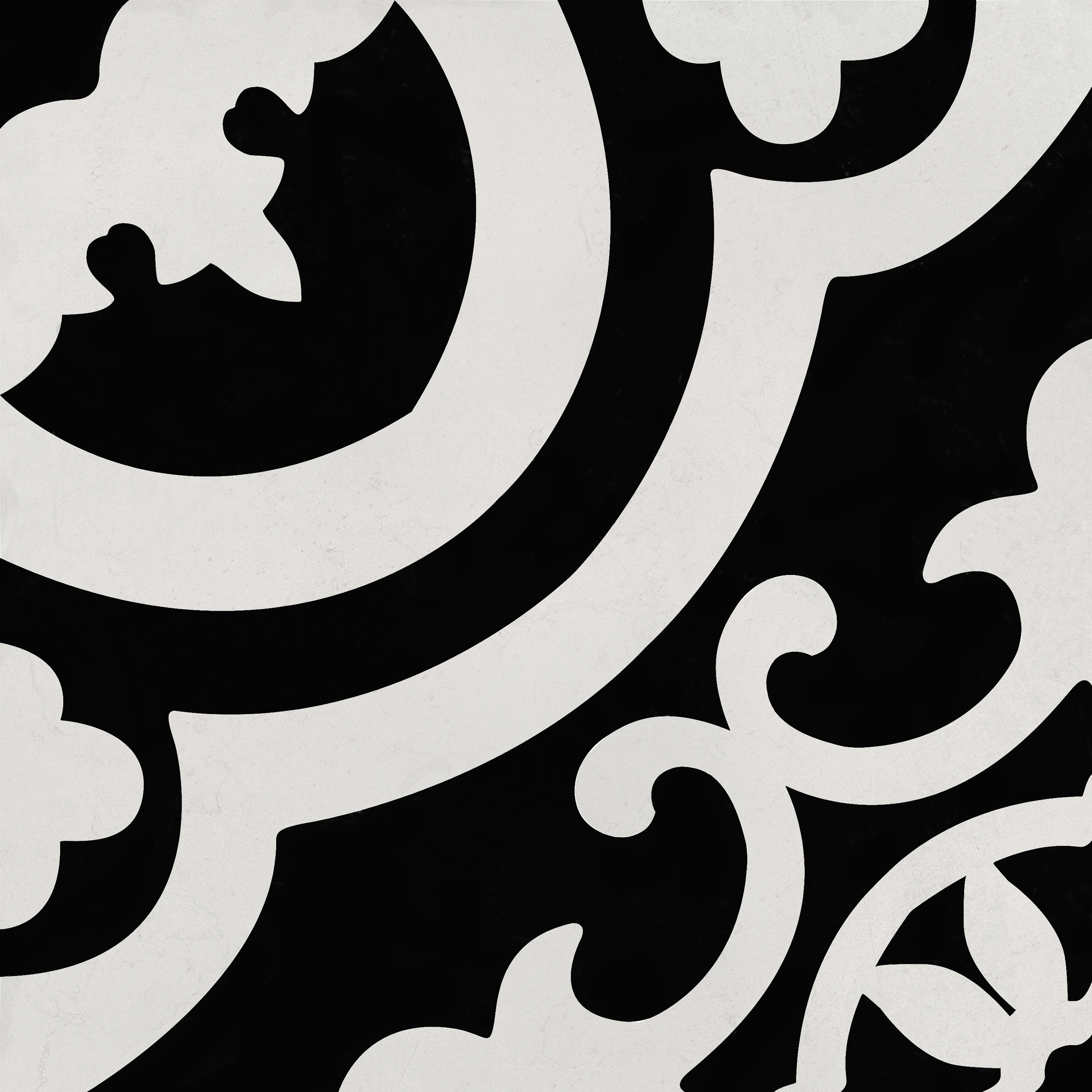 Black Background, White Raised Paint Large Round Ceramic Ornament – Gallery  30