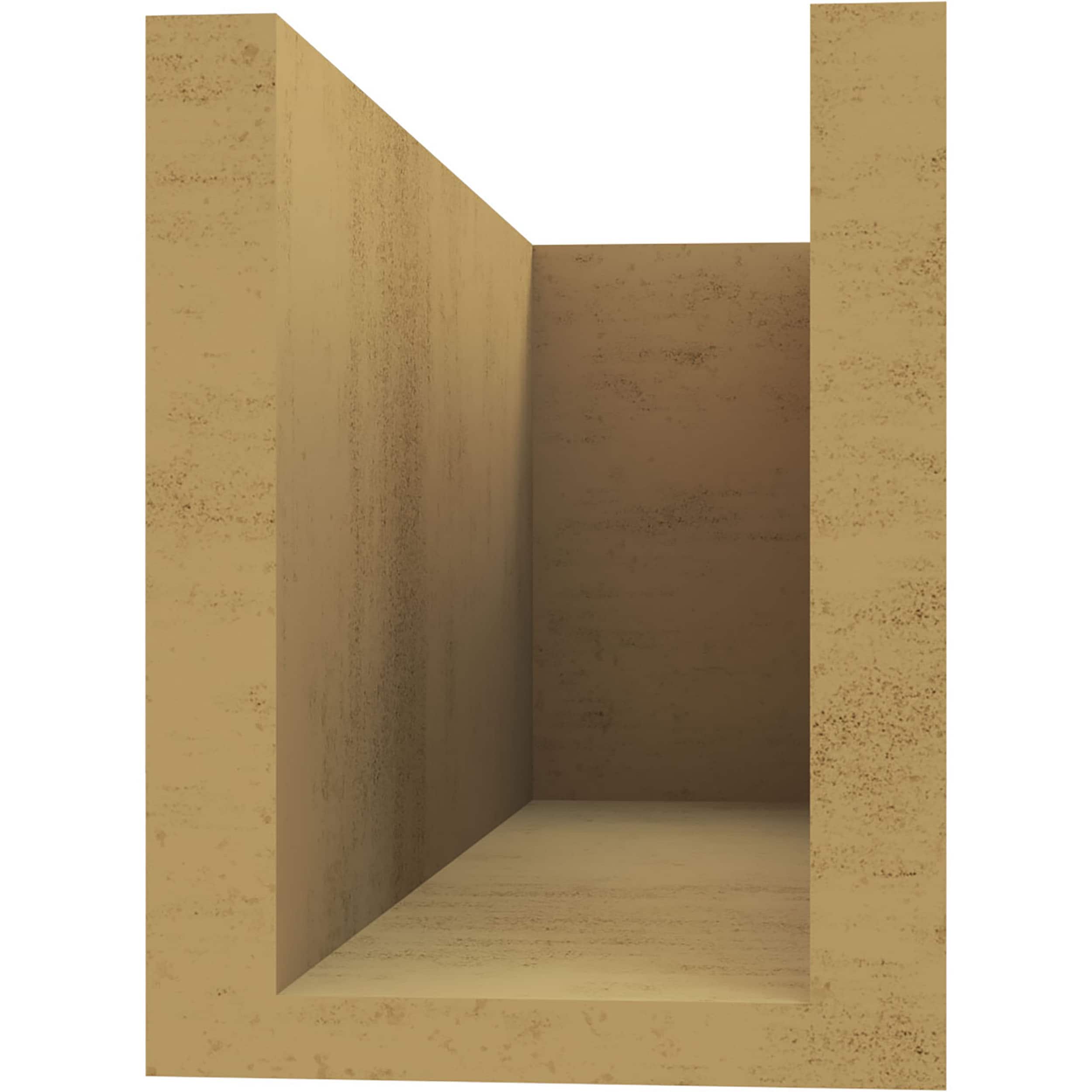 Ekena Millwork RFTU06X08X16BLKRCPR Exterior-Brackets-Braces - View #4