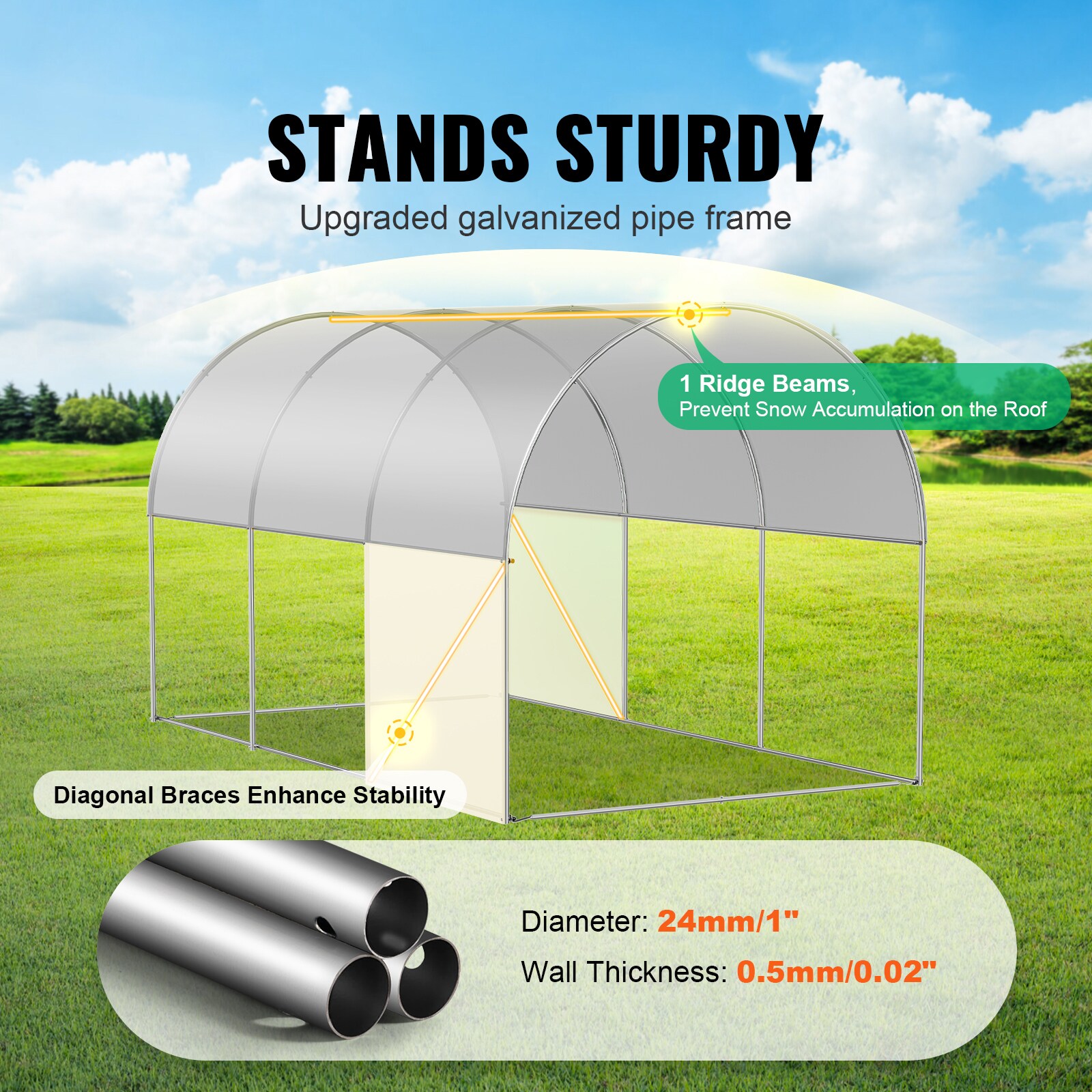 VEVOR SCSDXWS10X7X06989V0 greenhouses - View #2