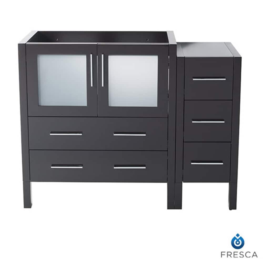 Fresca FCB62-3612ES Torino 48-in Espresso - 2 PCS Bathroom Vanity Base Cabinet without Top