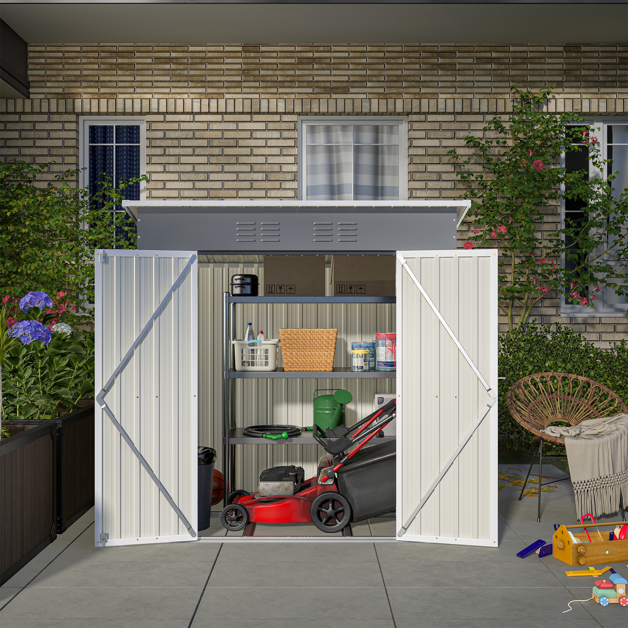 Xspracer ML-TH225WP Metal-Storage-Buildings-Sheds - View #10