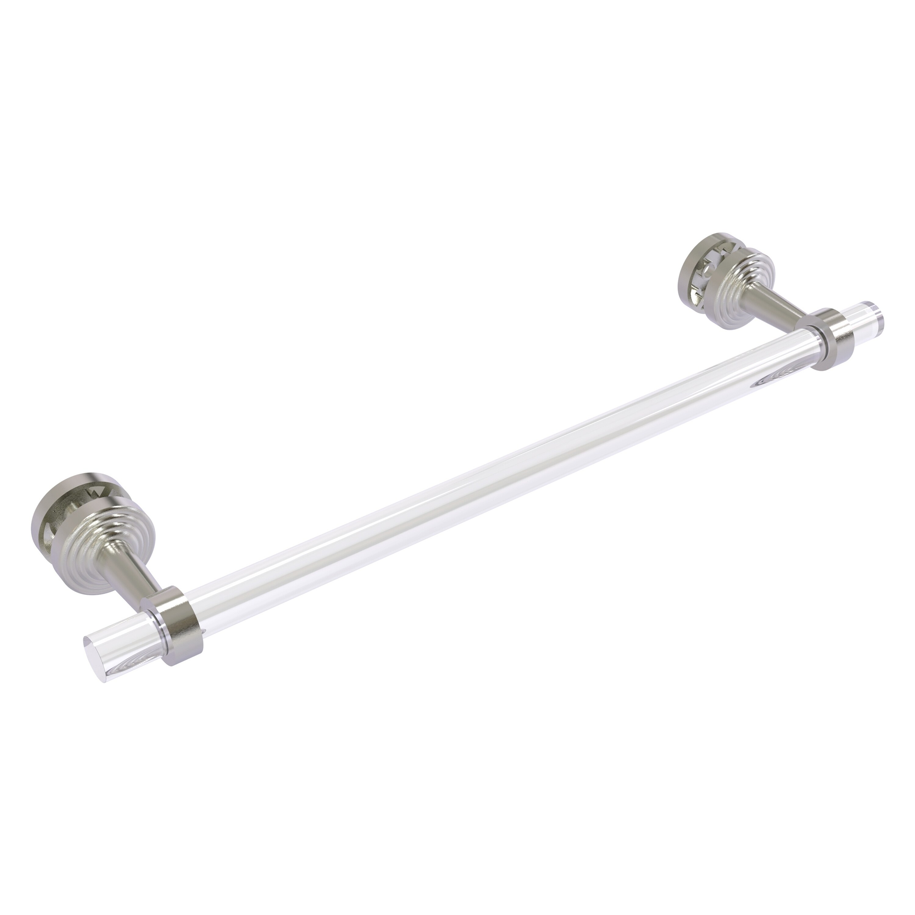 Allied Brass PB-41-SM-18-SN Pacific Beach 18-in Satin Nickel Wall mount Single Towel Bar