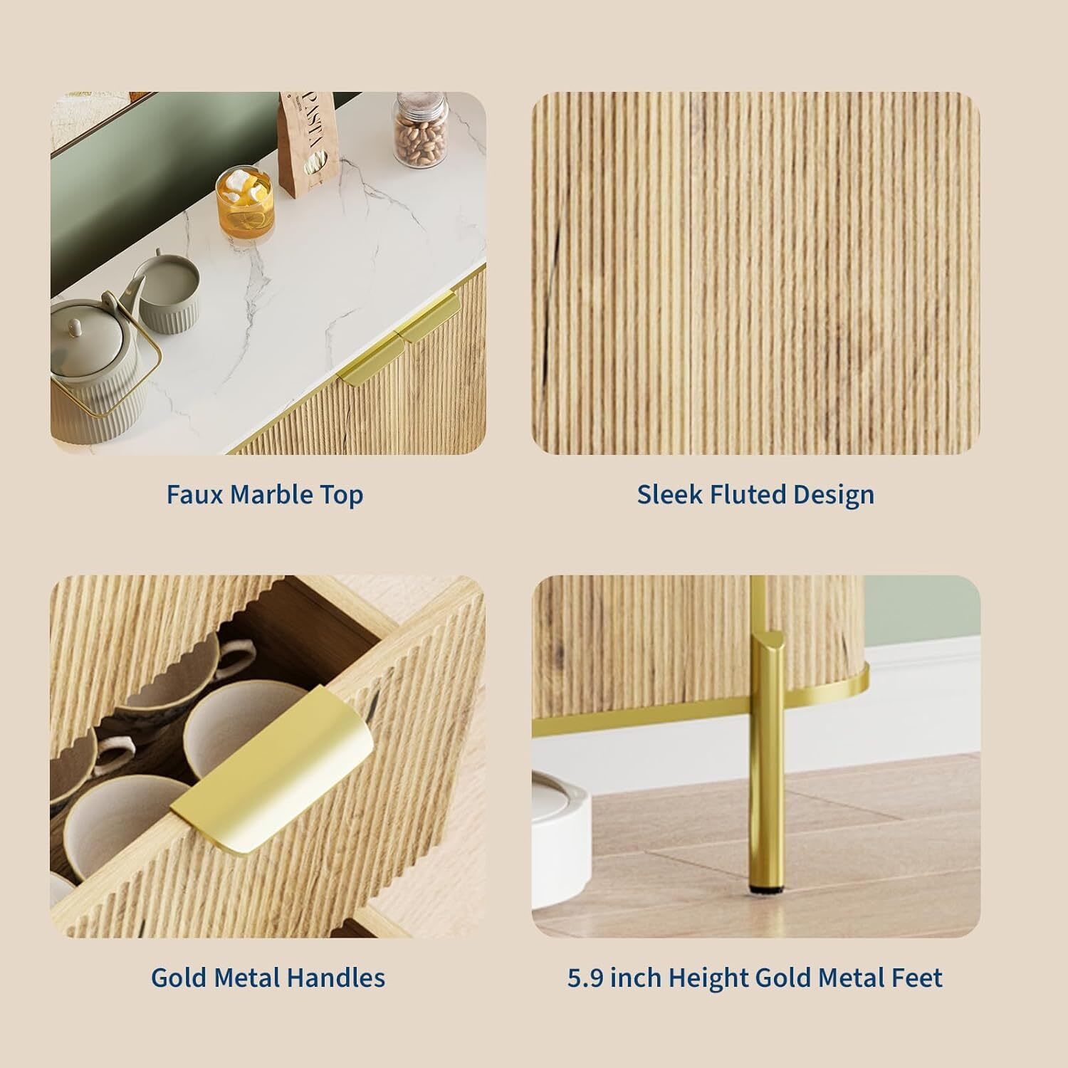 Qeetex GGL-PHK-353DXBUL Dining-Kitchen-Storarge - View #5