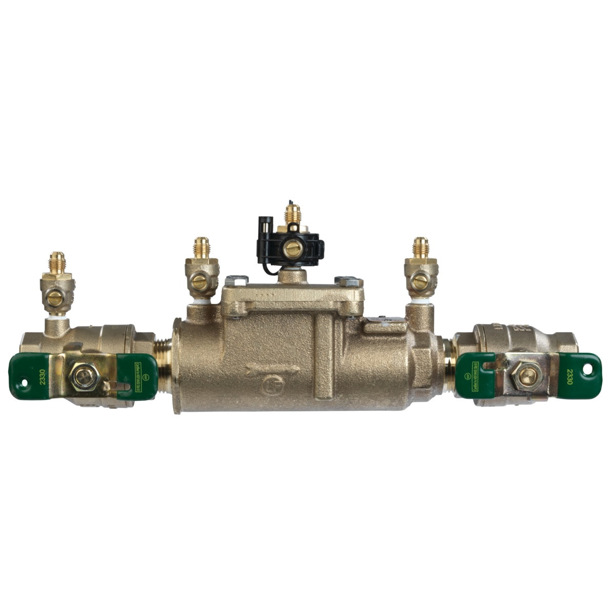 Check valve with brass closing element