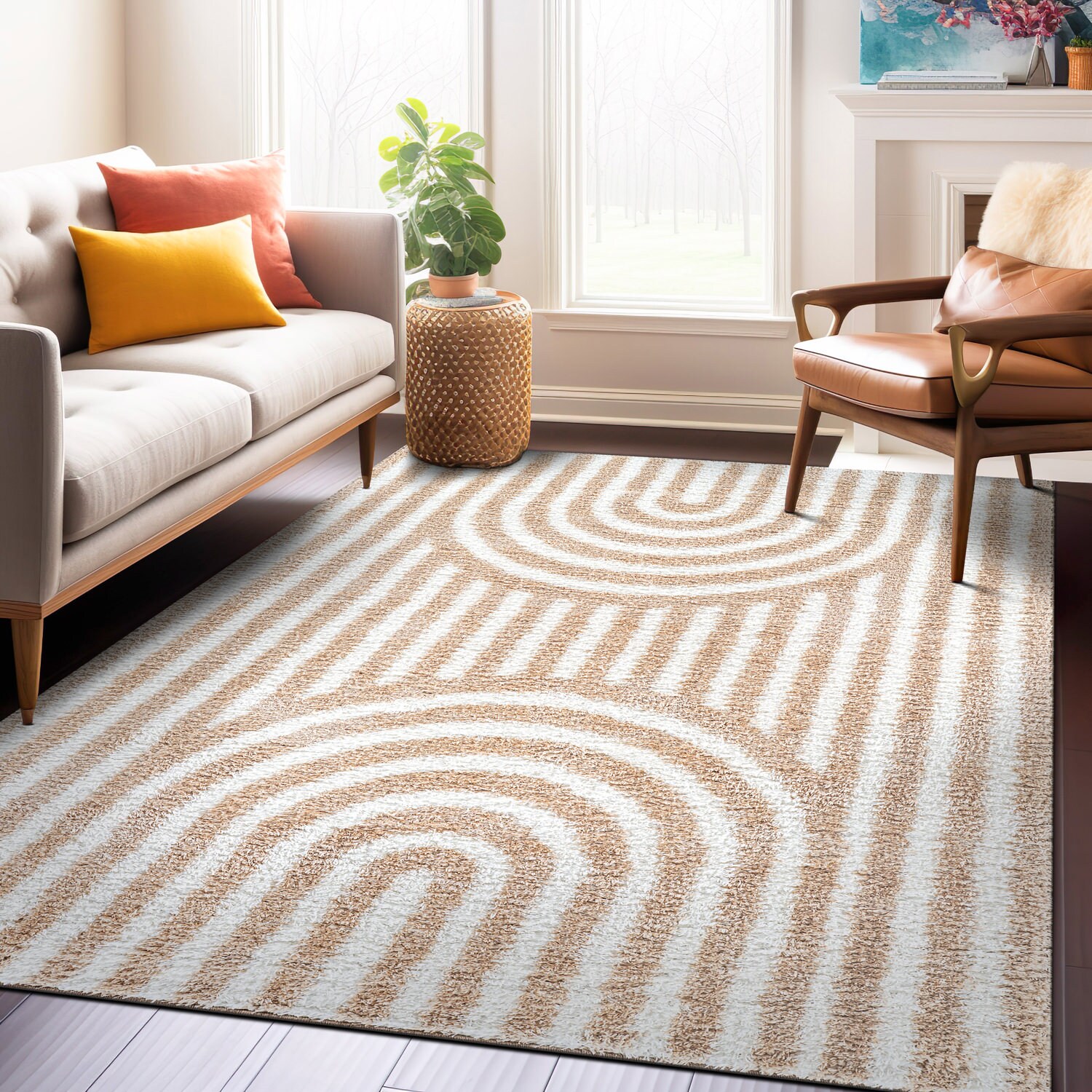 World Rug Gallery WR121BEIGE5X7 rugs - View #2
