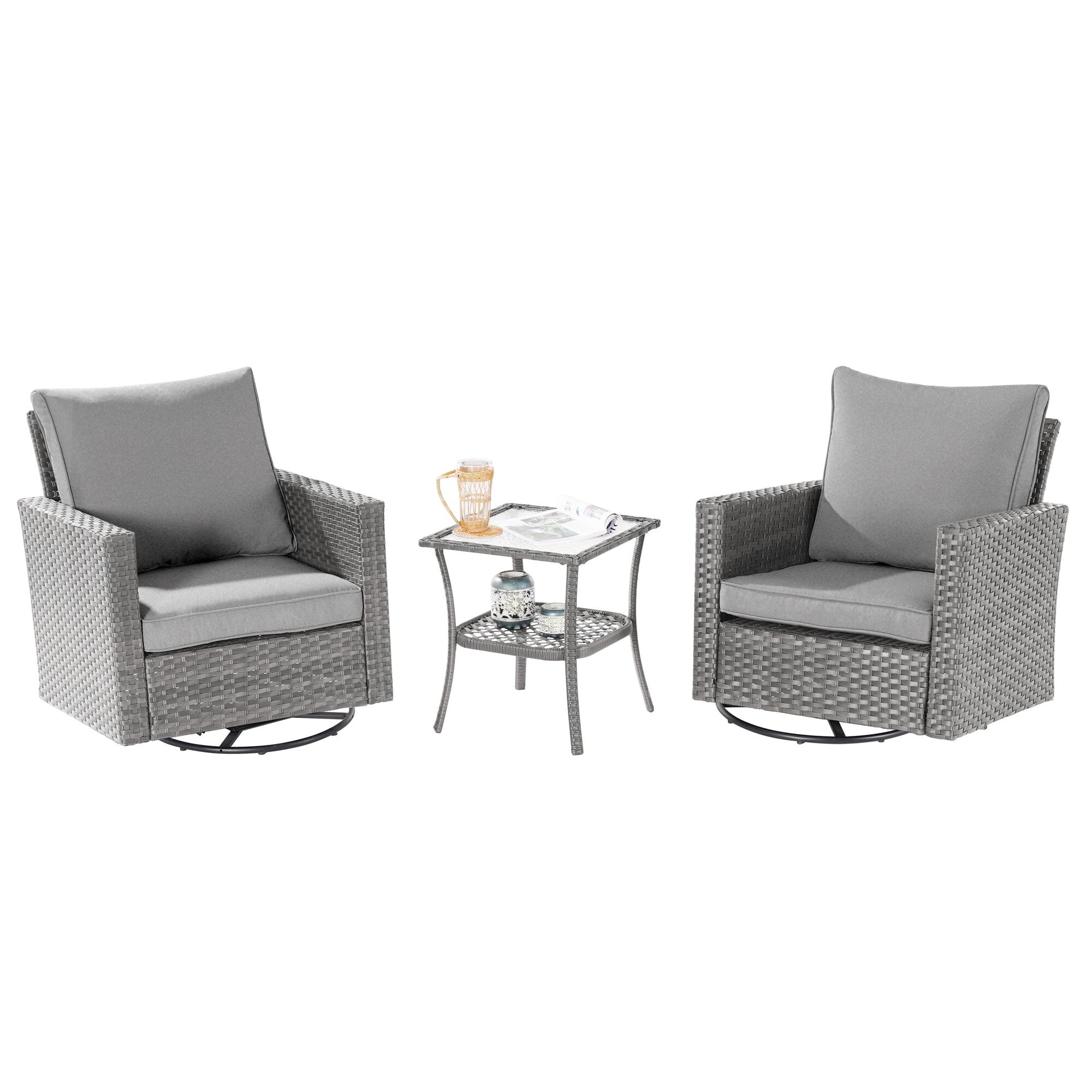 Sonkuki SD-2RCHLYTB2 Patio-Conversation-Sets - View #6