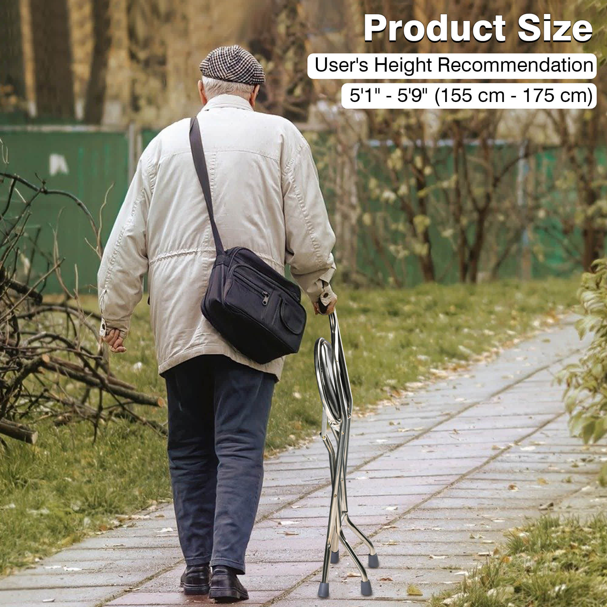 Yescom 38CAN002-4LEG-11-LO Walking-Canes - View #7