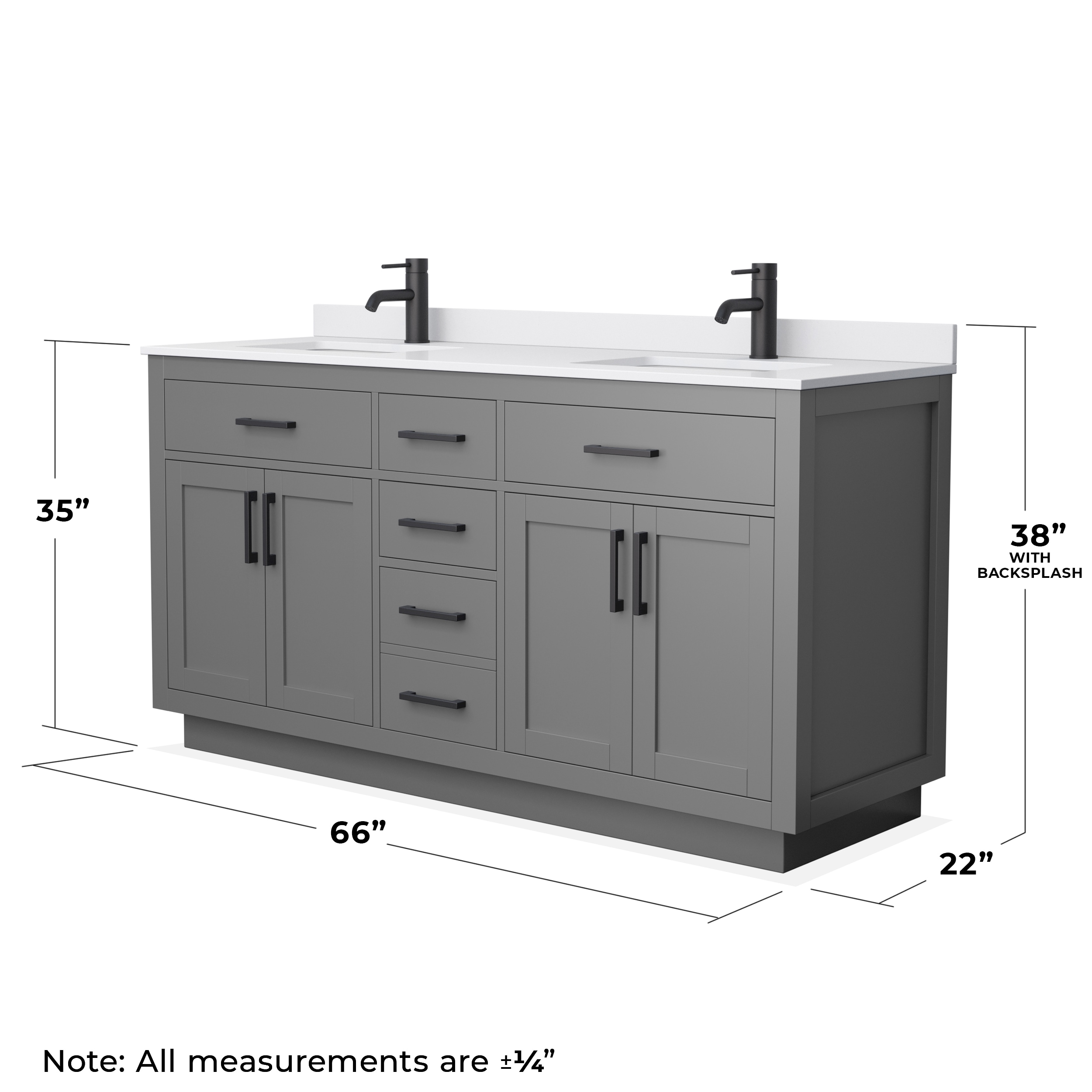 Wyndham Collection WCG262666DGBWCUNSMXX Bath-Vanity-Combo - View #4