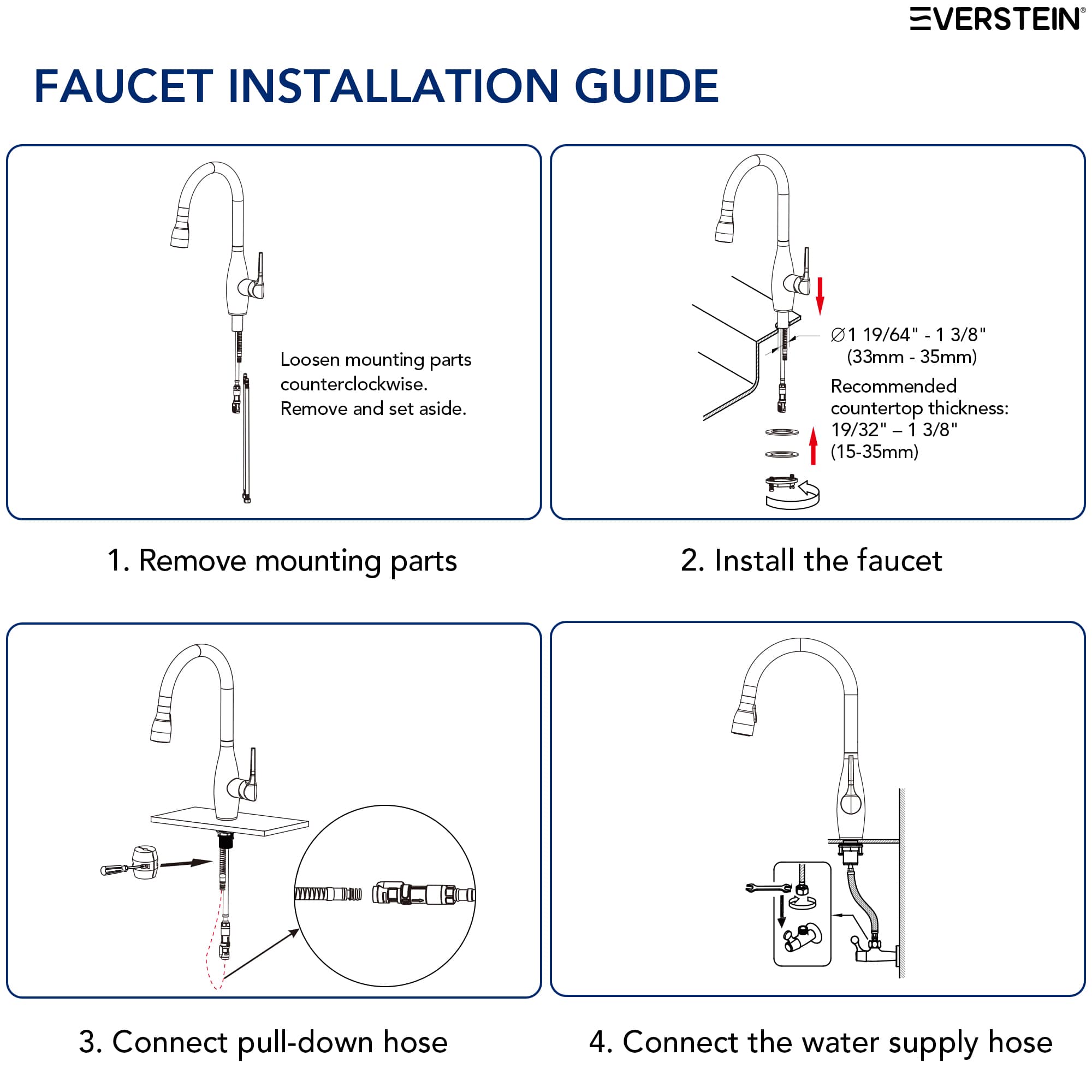 EVERSTEIN SFS-1301K-GD Kitchen-Faucets - View #11