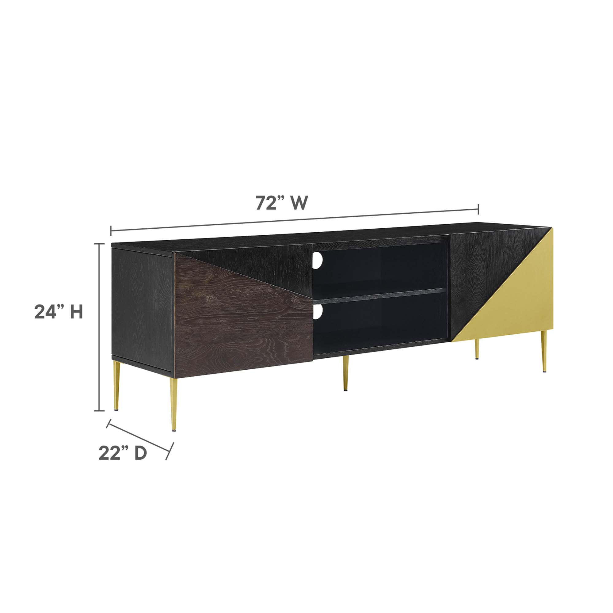 Modway EEI-6146-BLK-GLD Tv-Stands - View #3