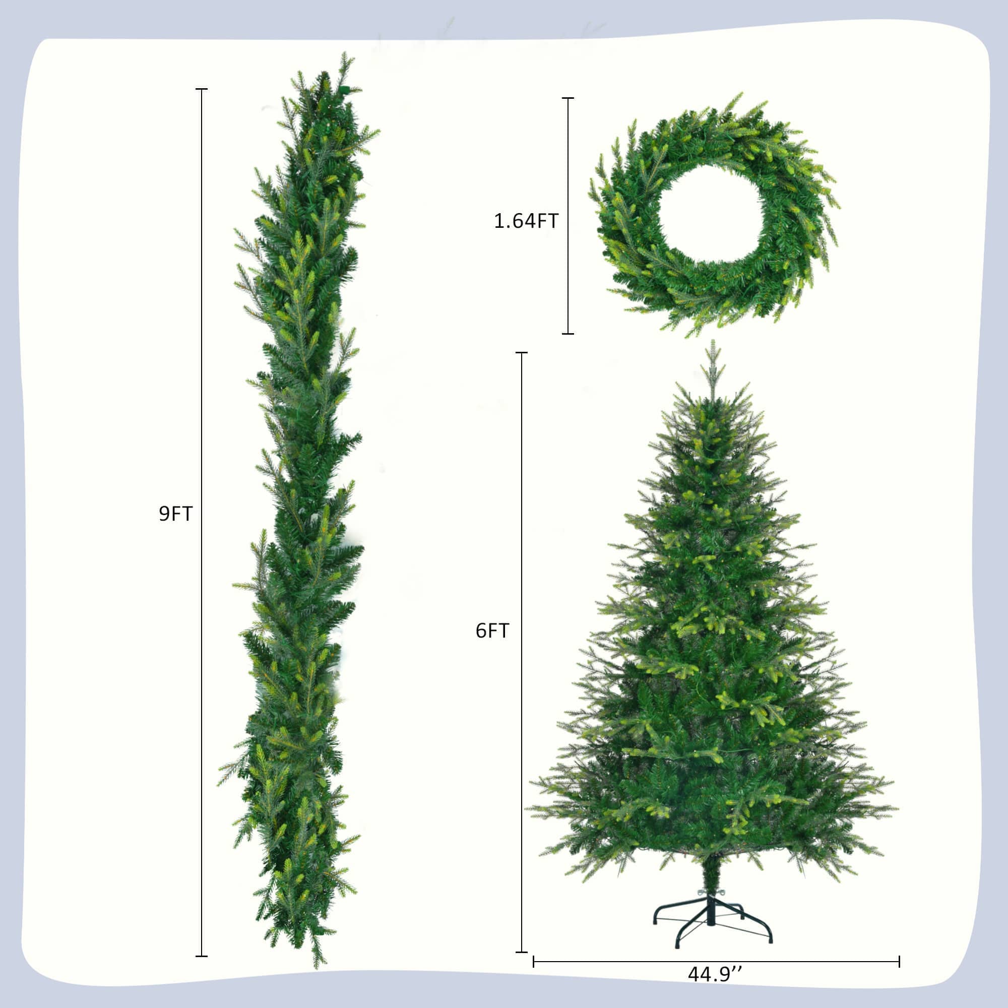 Bestier USLOW-N704P198430F Artificial-Christmas-Trees - View #4