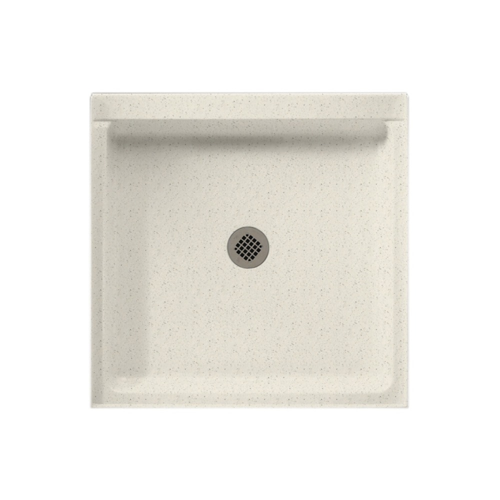 SWAN SF03232MD.058 32-in W x 32-in L x 5.5-in H Tahiti Matrix Neo-angle Shower Pan Base (Center Drain)
