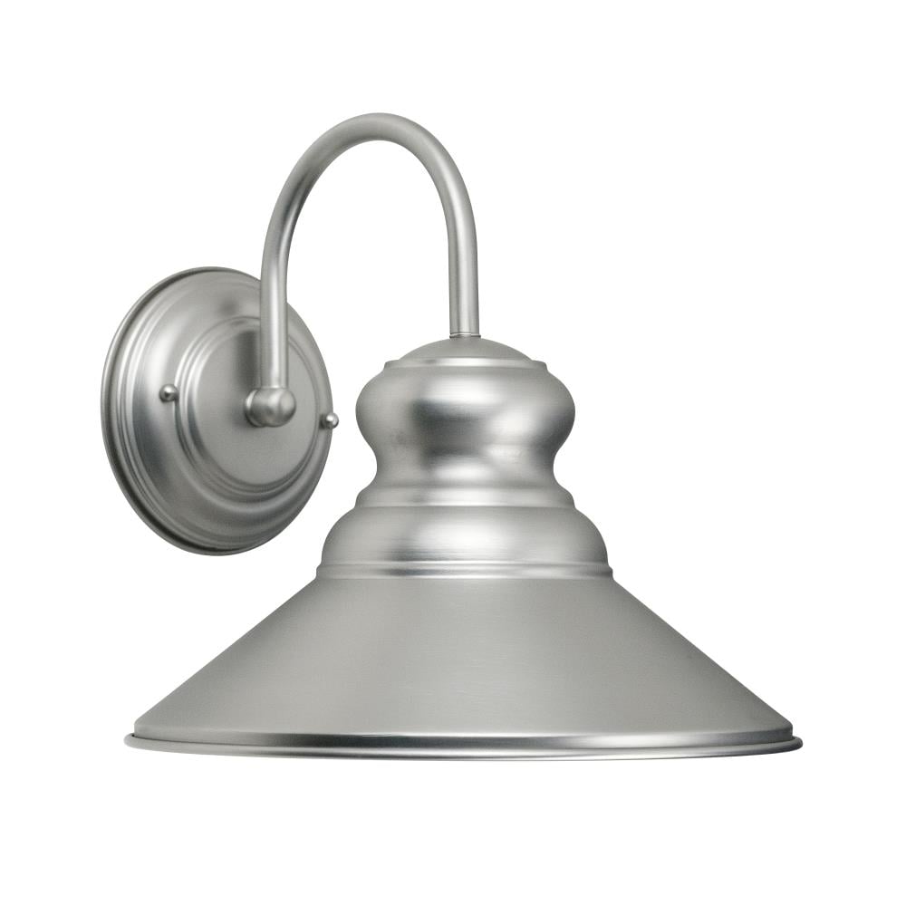Forte Lighting 1227-01-55DS Colfax 1 -Light 11.25-in H Brushed Nickel Hardwired Dark Sky Outdoor Wall Light
