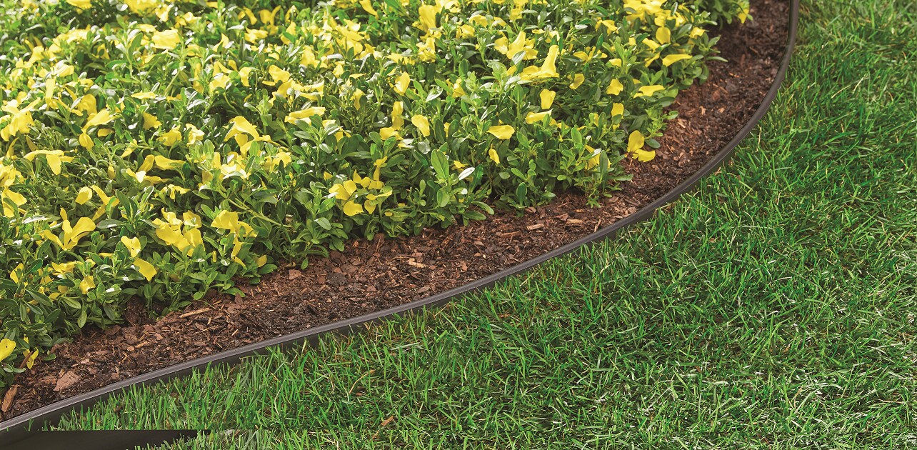 Valley View Industries 40-ft x 4.5-in Black Plastic Landscape Edging ...