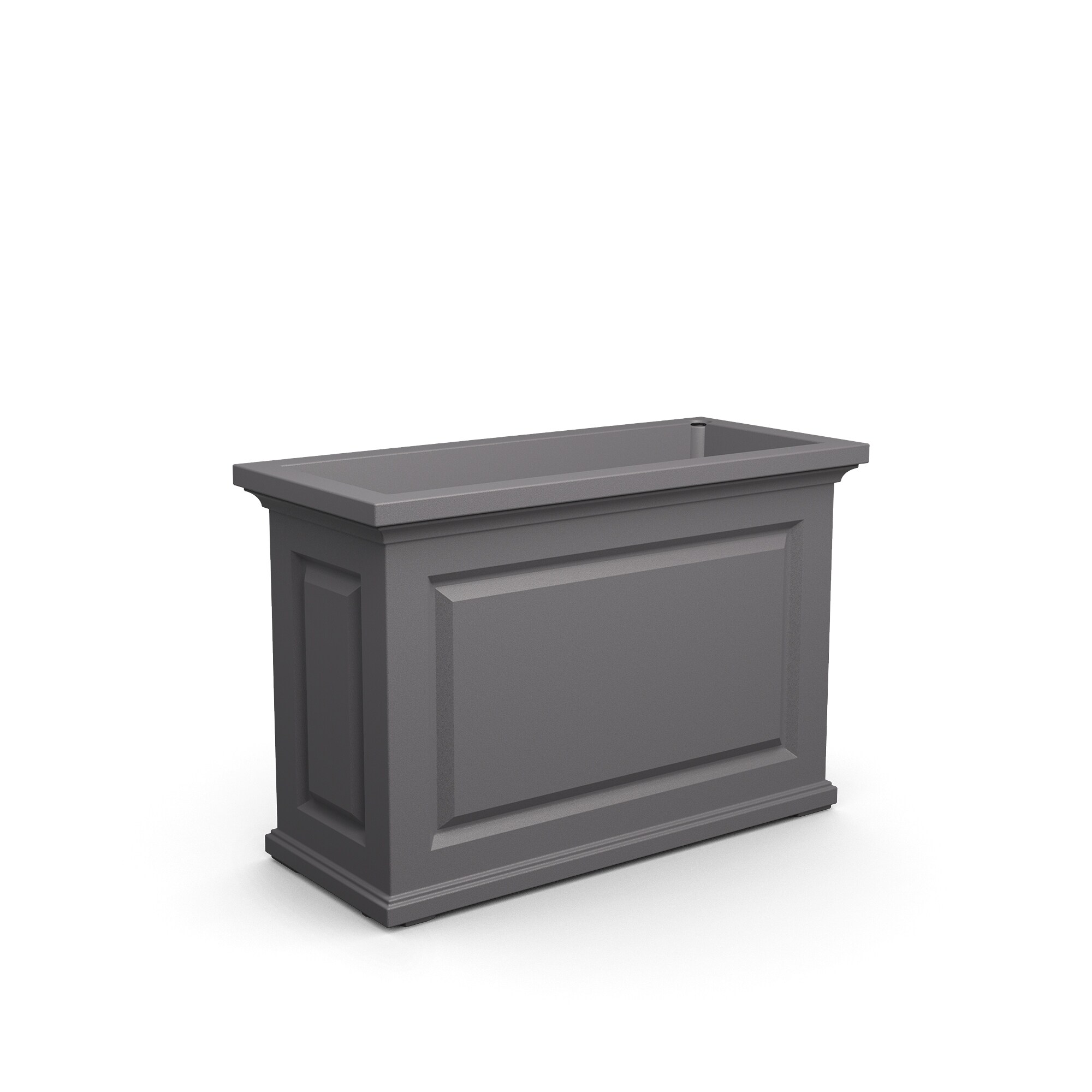 Mayne Rectangle 16-in W x 24-in H Gray Resin Traditional Outdoor ...