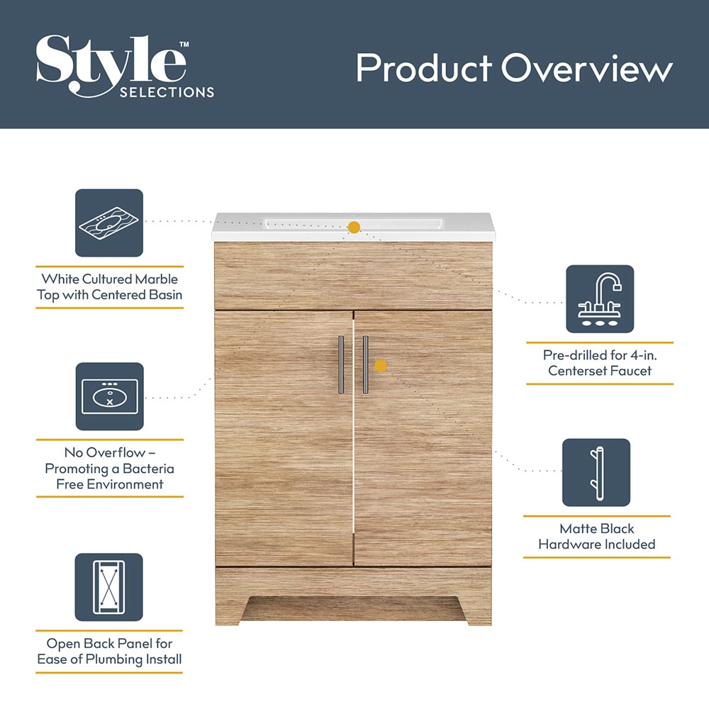 Style Selections C47T24-SS Bath-Vanity-Combo - View #5