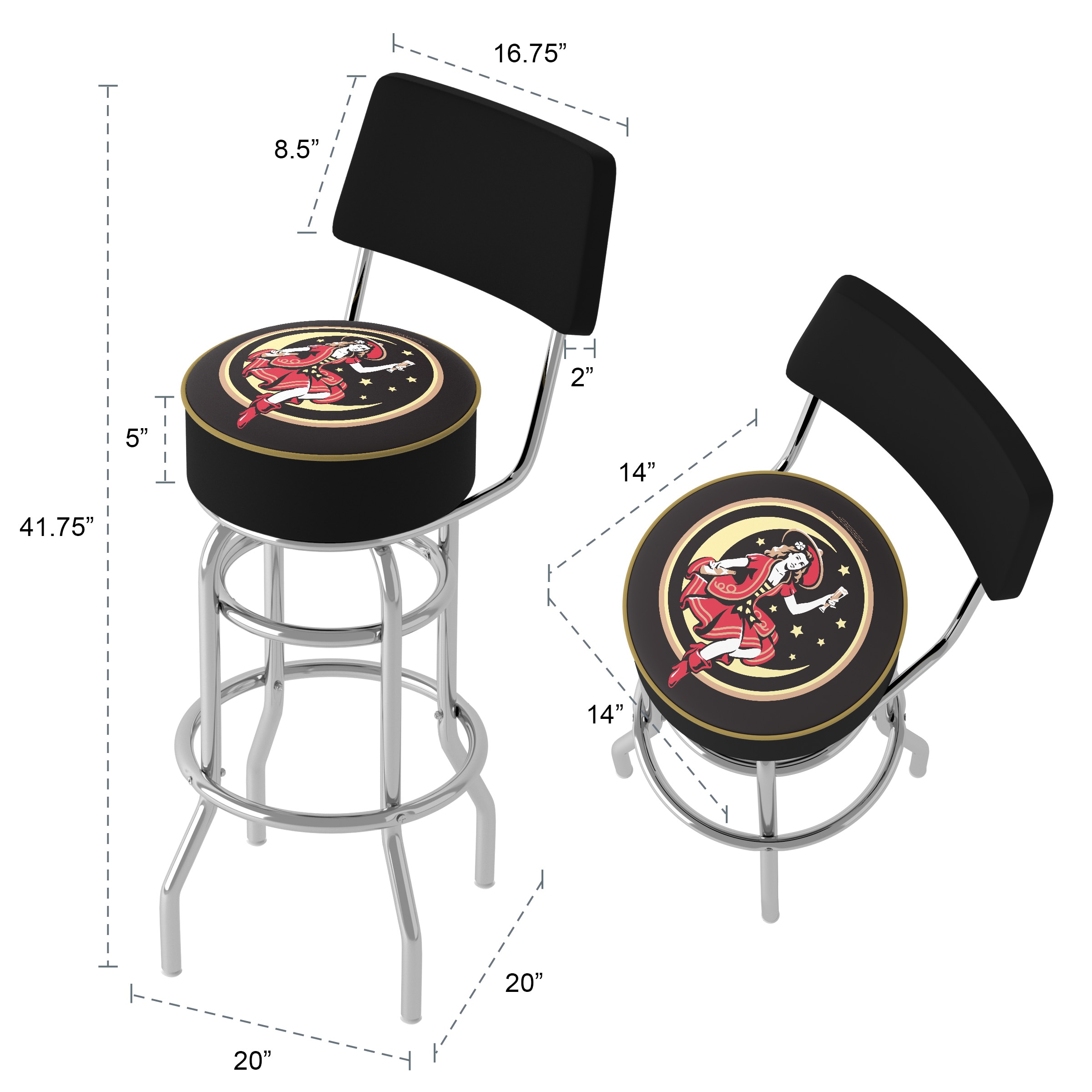 Trademark Gameroom MV1100 stools - View #6