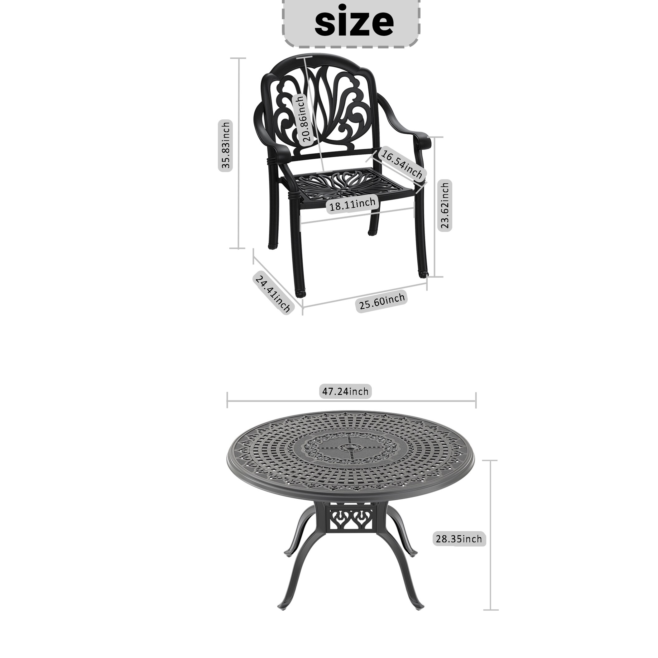 Kahomvis NICE-QP1092-092 Patio-Dining-Sets - View #4