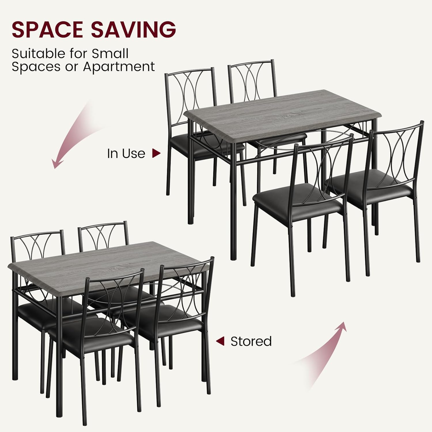 Qeetex DHZ-PHO-0XJXWIXK Dining-Sets - View #3