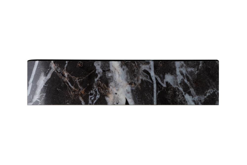 Calacatta Black 3-in x 12-in Polished Porcelain Marble Look Floor and Wall Tile (0.22-sq. ft/ Piece) | - allen + roth 1102055