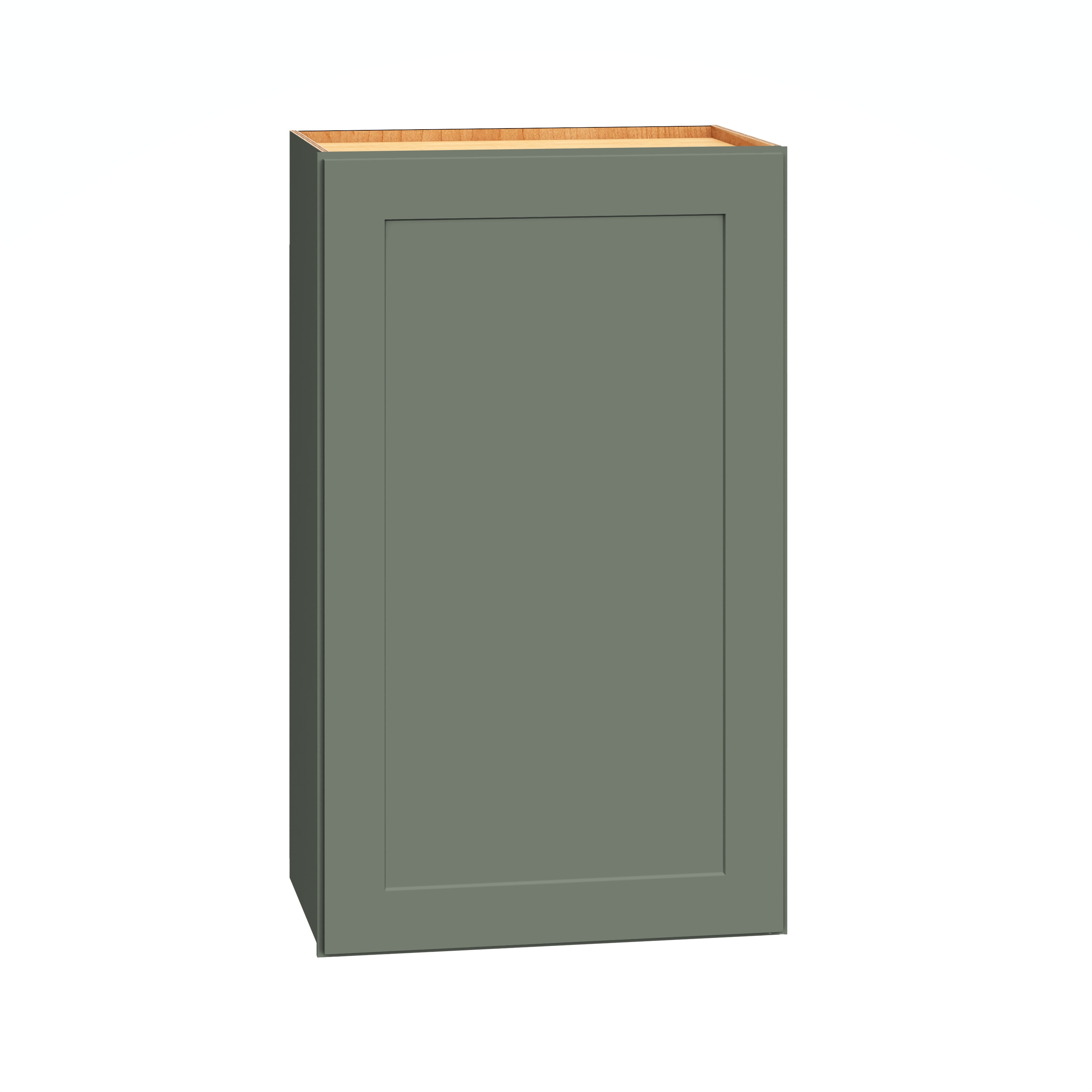 Diamond Express 61H-W1830R Jamestown 18-in W x 30-in H x 12-in D Retreat Green Wall Fully assembled Plywood Cabinet (Recessed Panel Shaker)