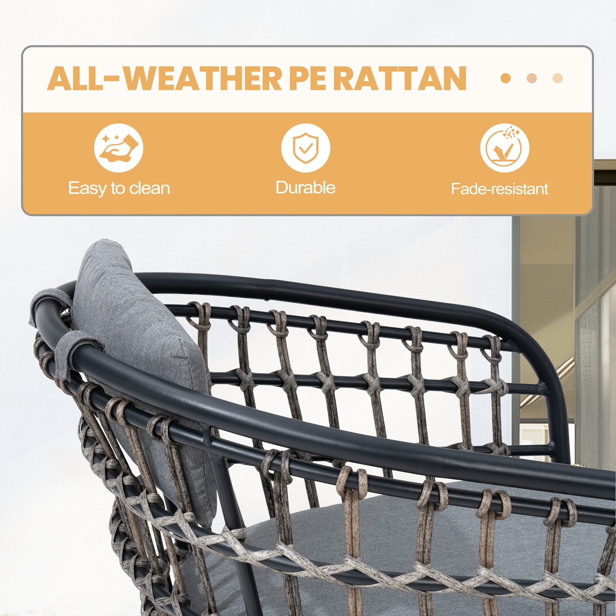 Crestlive Products CL-DC208GRY-2 Patio-Chairs - View #10