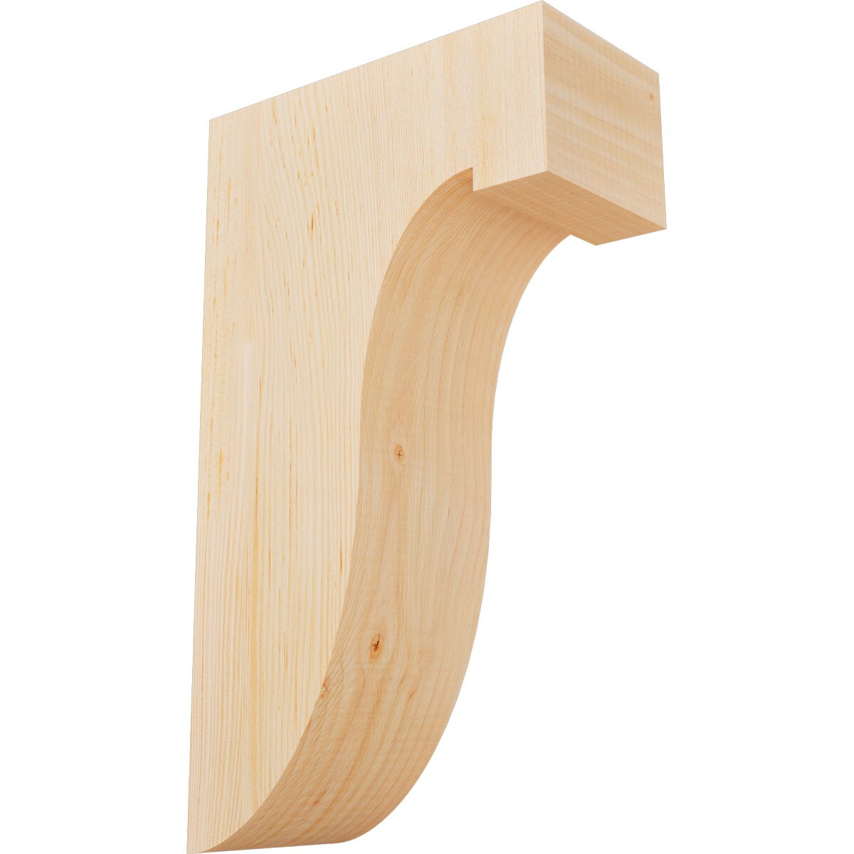 Ekena Millwork COR06X12X20DEL00SDF 5-1/2-in x 12-in x 20-in Del monte Unfinished Douglas fir Wood Paintable/Stainable Corbel