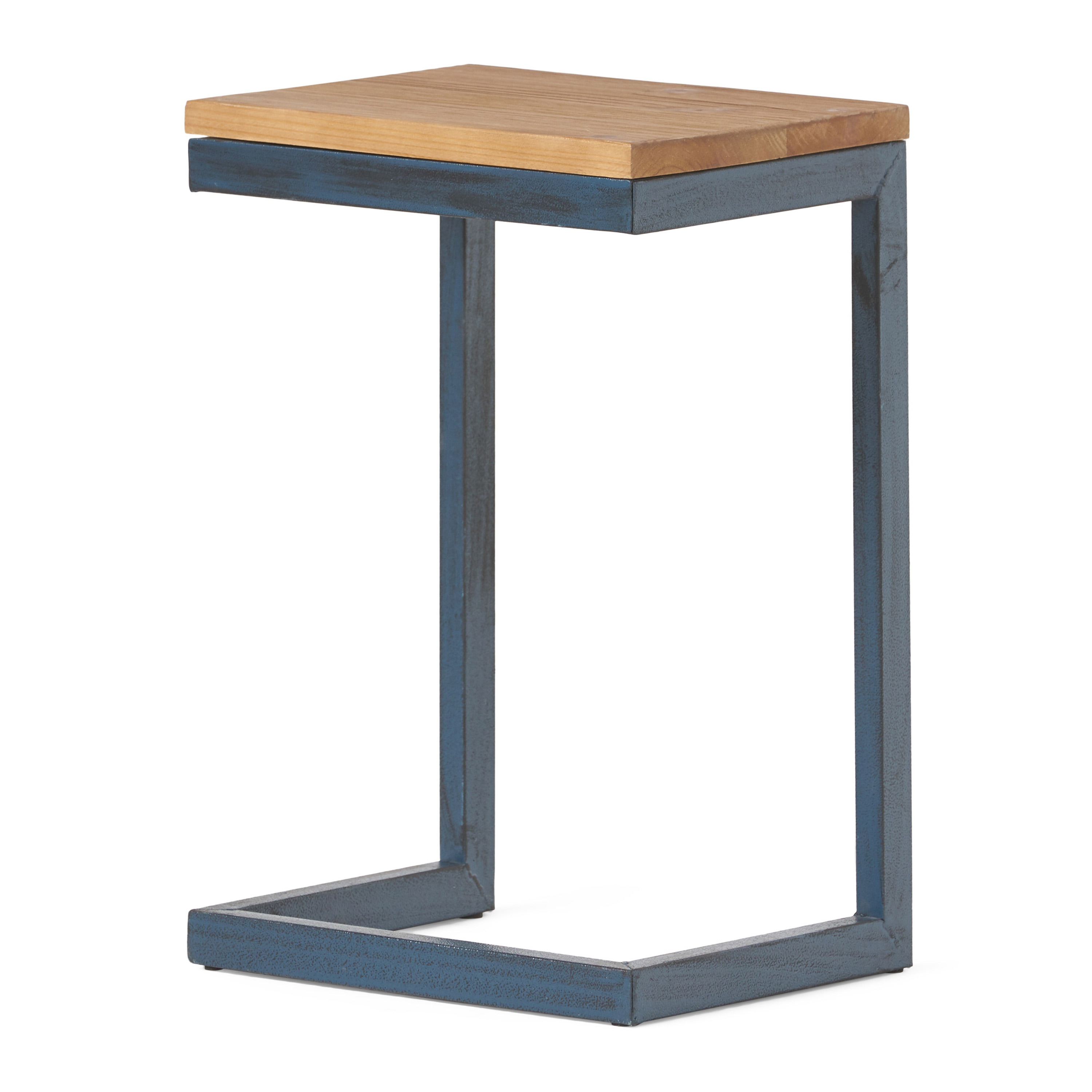 Siavonce XH58970 12.75-in W x 19-in H Black Wood Rectangular Modern End Table Assembly Required