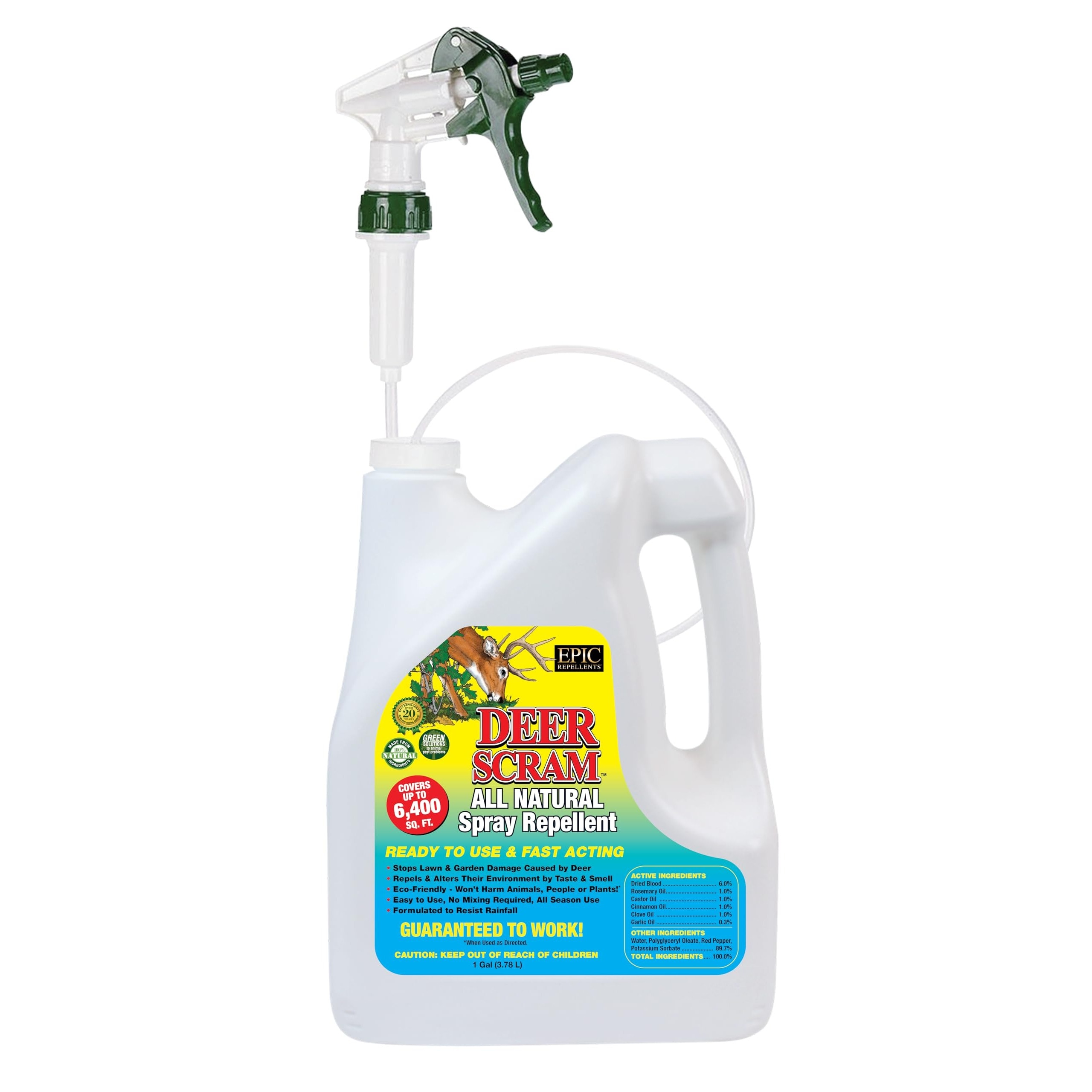EPIC - Deer Scram All Natural Granular Repellent - All-Natural Animal People and Pet Safe Granule...
