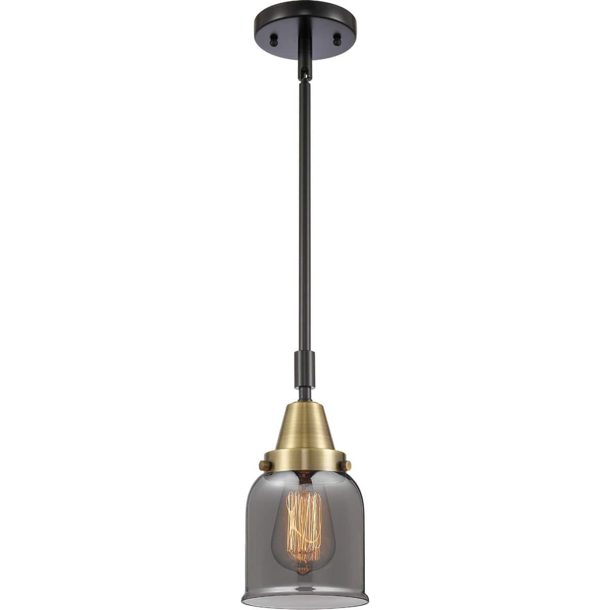 Innovations Lighting -  447-1S-BAB-G53-LED Franklin Restoration Small Bell Mini Pendant