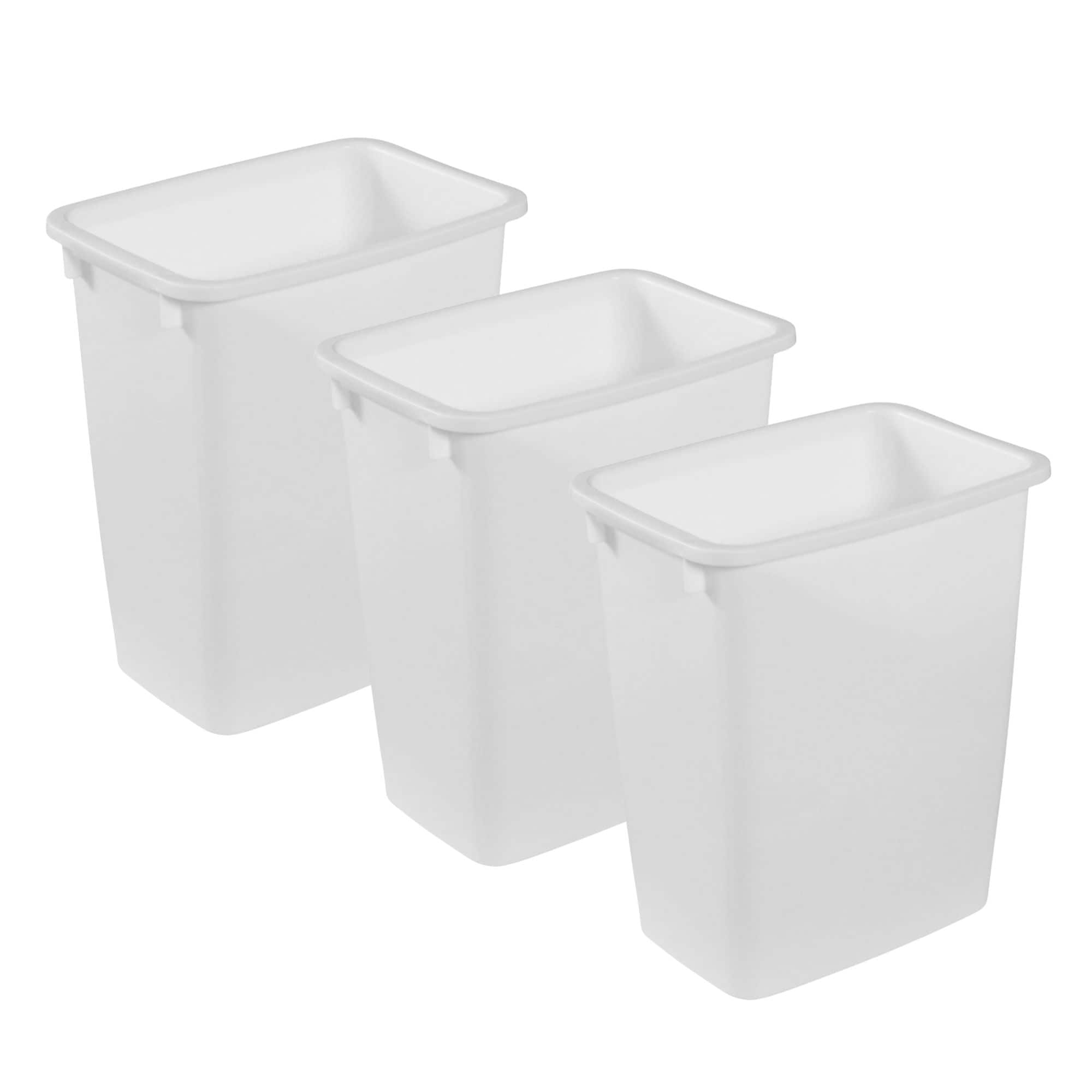 Rubbermaid  21 Qt Traditional Wastebasket Indoor Home Trash Can Container 3 Pack