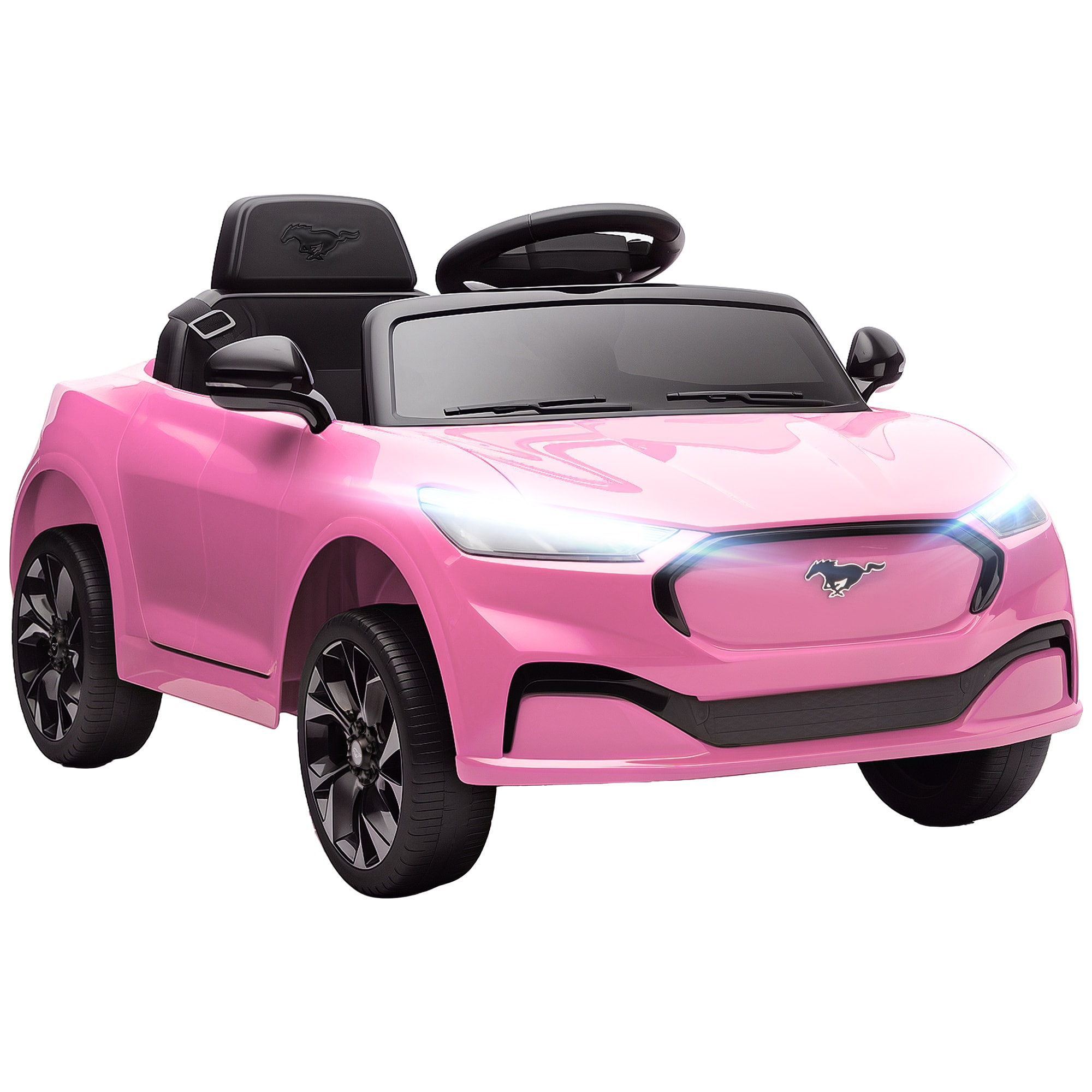 Qaba 12V Licensed Ford Mustang Mach E Electric Car Kids Ride On