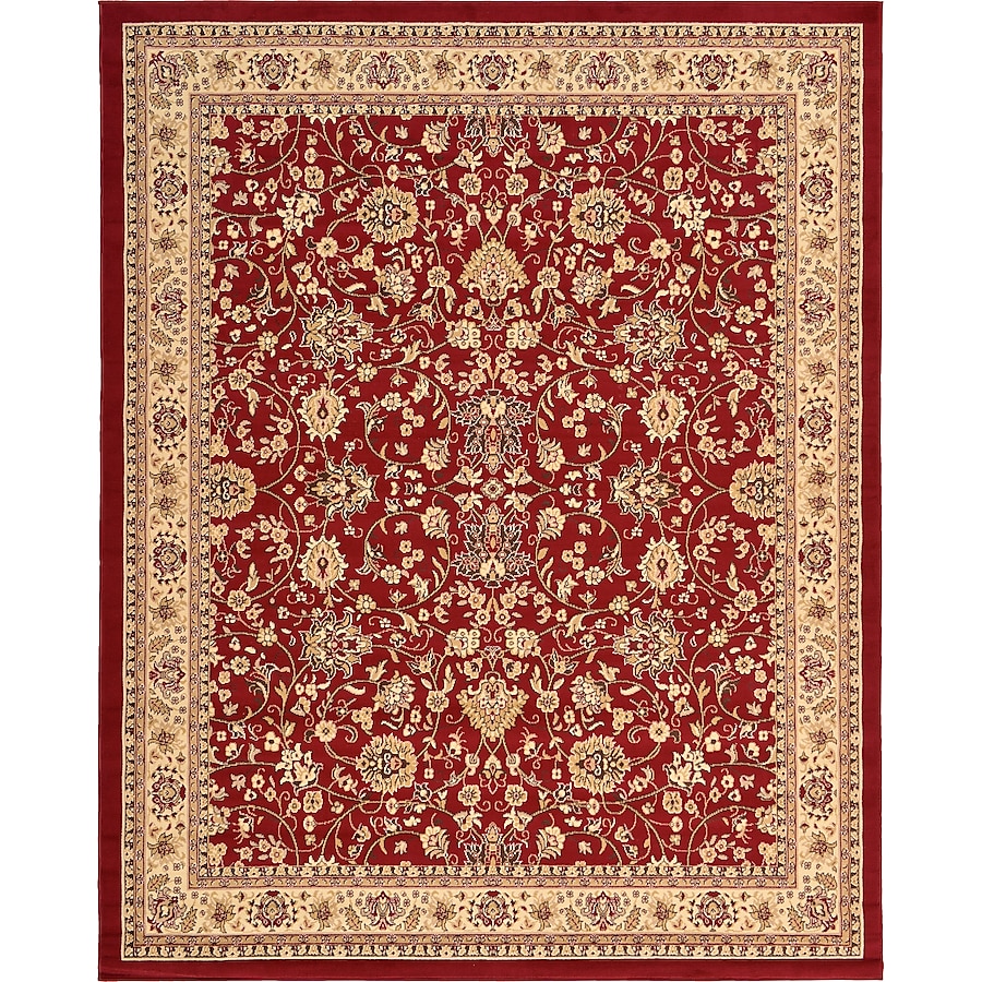 Unique Loom Washington Sialk Hill 8 x 10 Brown Indoor Floral/Botanical Oriental Area Rug Unique Loom Washington Sialk Hill 8 x 10 Brown Indoor Floral/Botanical Oriental Area Rug
