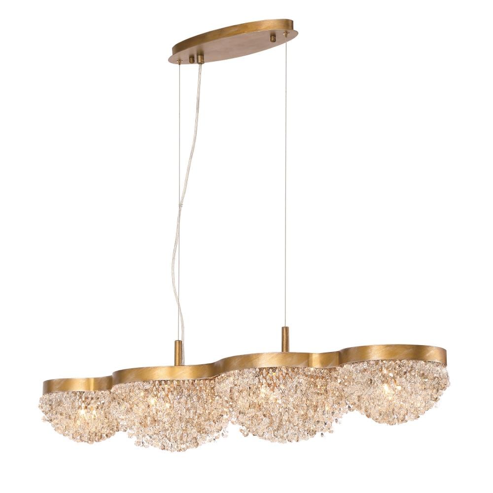 Eurofase 31832-014 Mondo 10 -Light Gold Transitional For Use in Dining Rooms, Foyers, Kitchens, Living Rooms Chandelier