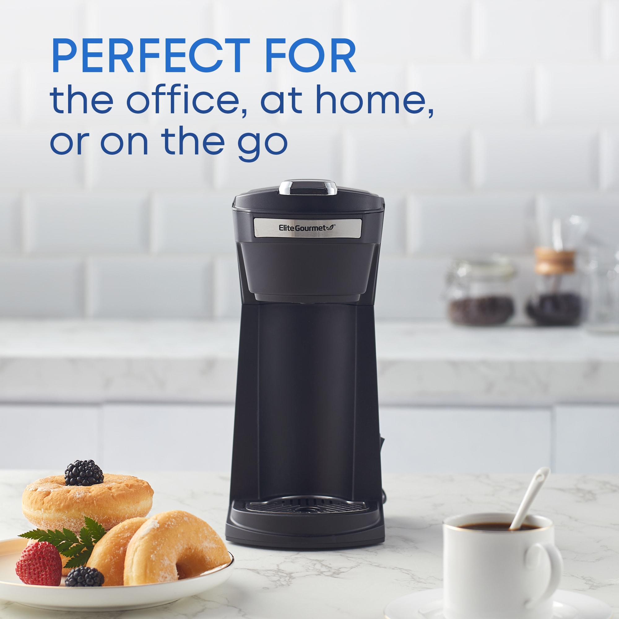 Elite Gourmet Automatic Brew & Drip Coffee Maker, with Pause N