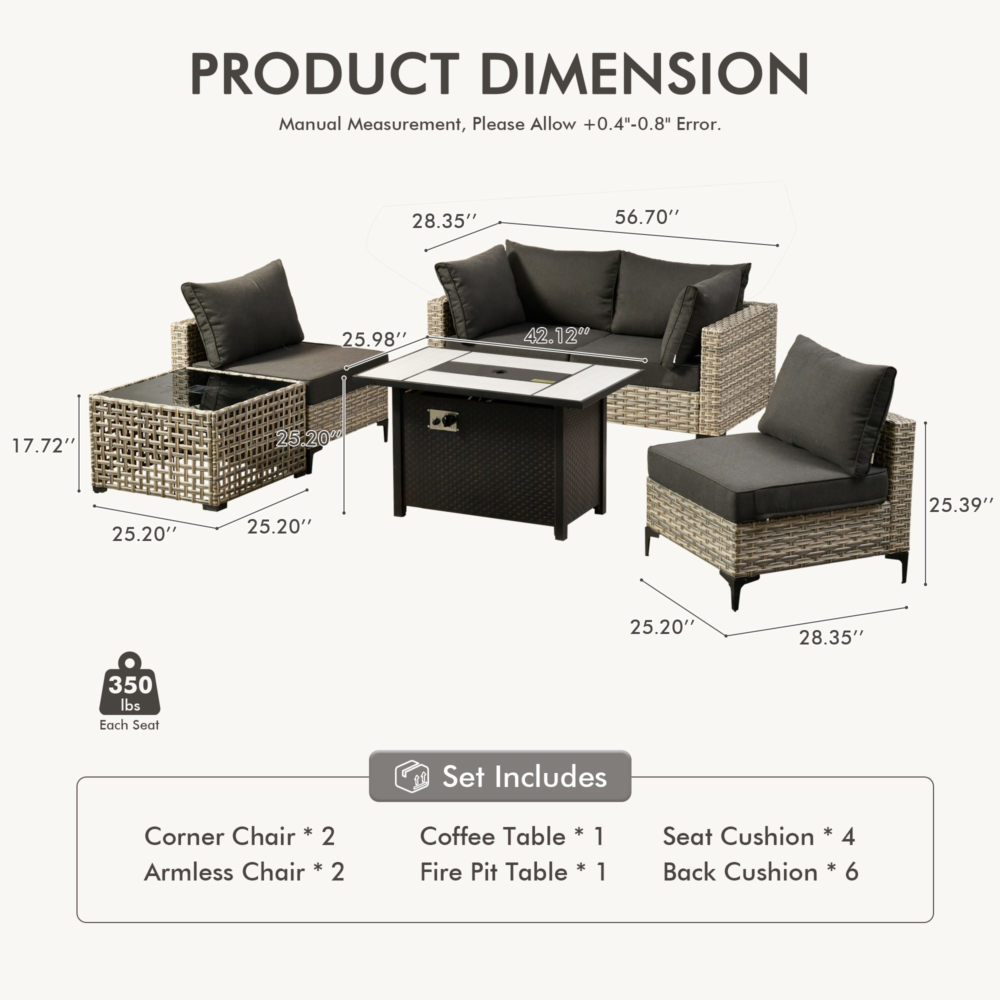ALTRIGUS 6L-CFP03-SKT106-AL Patio-Conversation-Sets - View #3