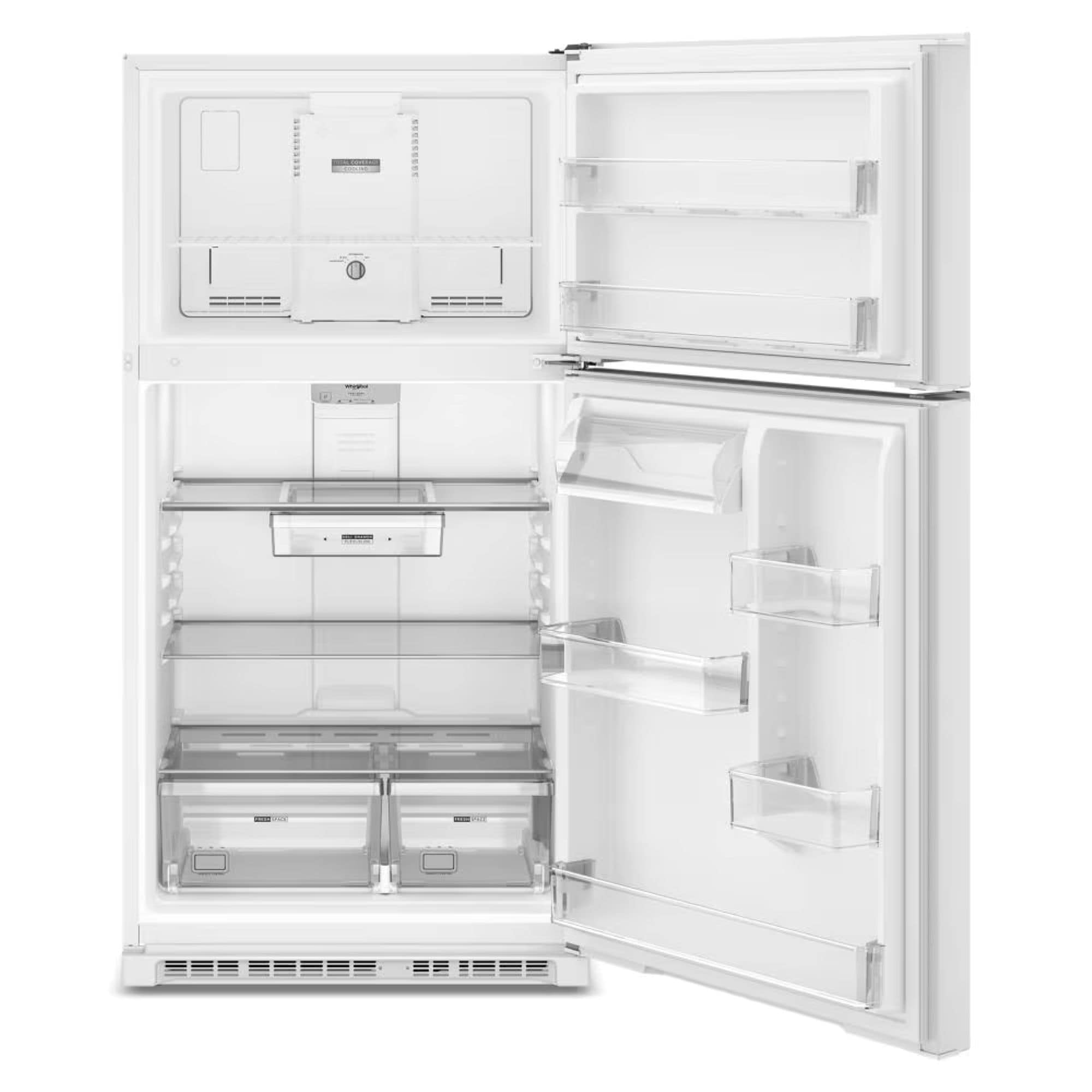 Whirlpool 21.3-cu ft Standard-Depth 33-in Wide Top-Freezer Refrigerator ( White ) Garage Ready ENERGY STAR Certified Sansujyuku sansujyuku.com