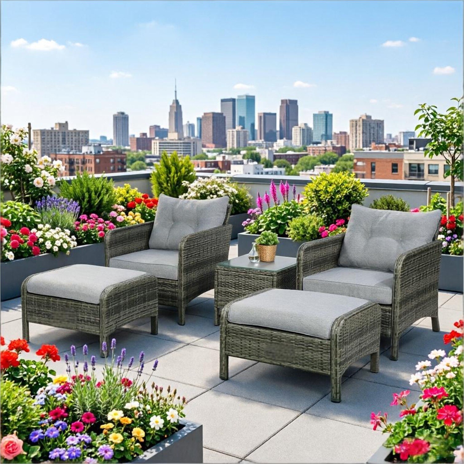 SUNCREAT 6KXHXAQK8R6U Patio-Conversation-Sets - View #4