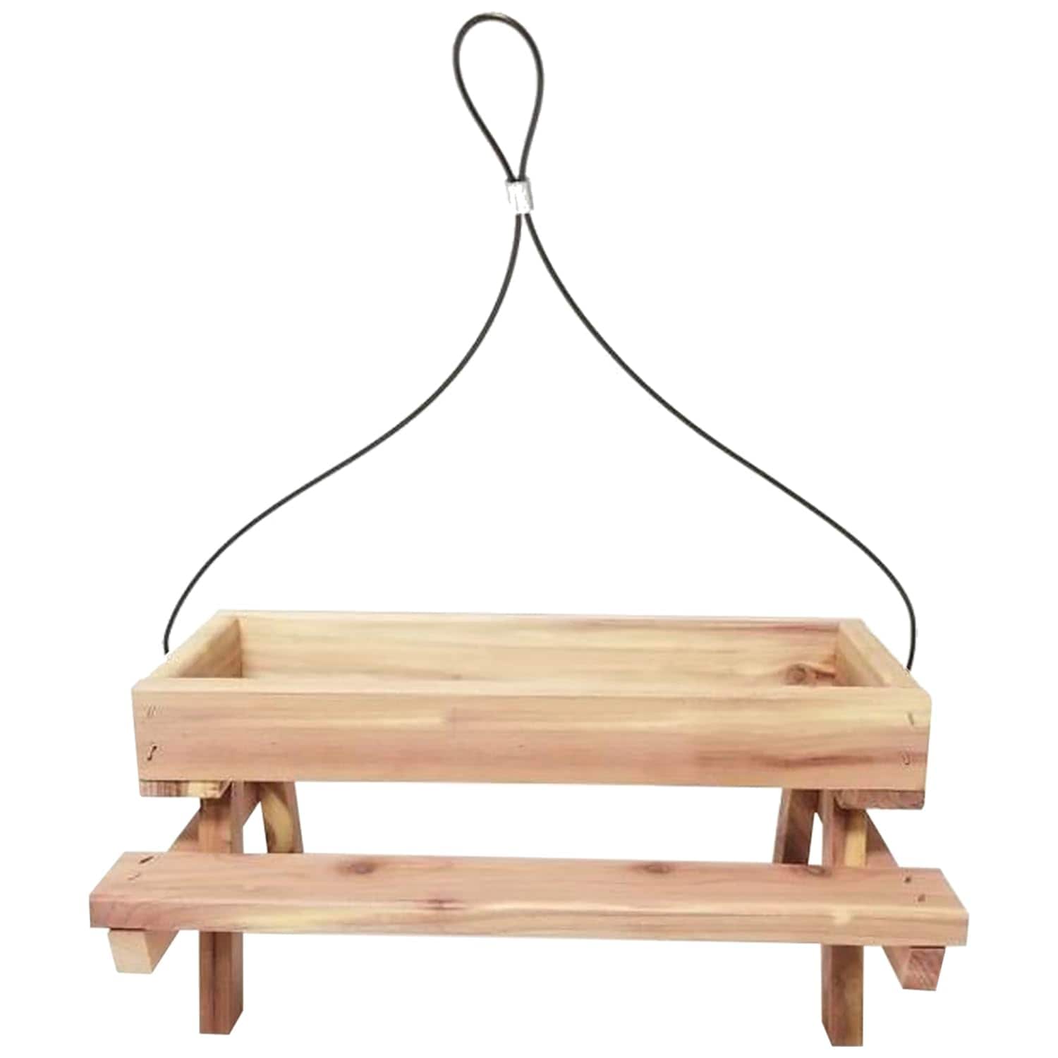  Cedar Picnic Table Bird Feeder - Made in USA